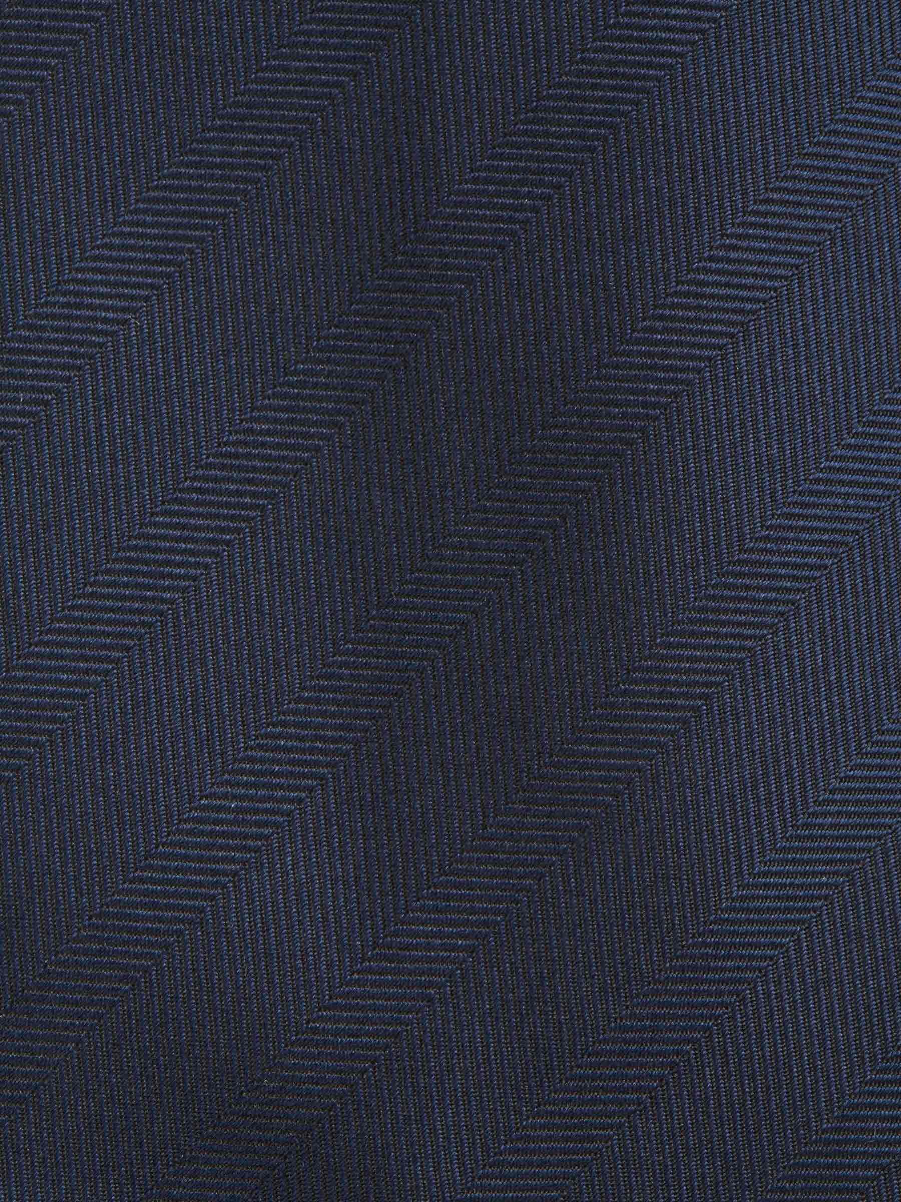 Santa Eulalia Corbata Motivo Espiga Seda color Azul Noche sku 601-001011 03 - Foto 3