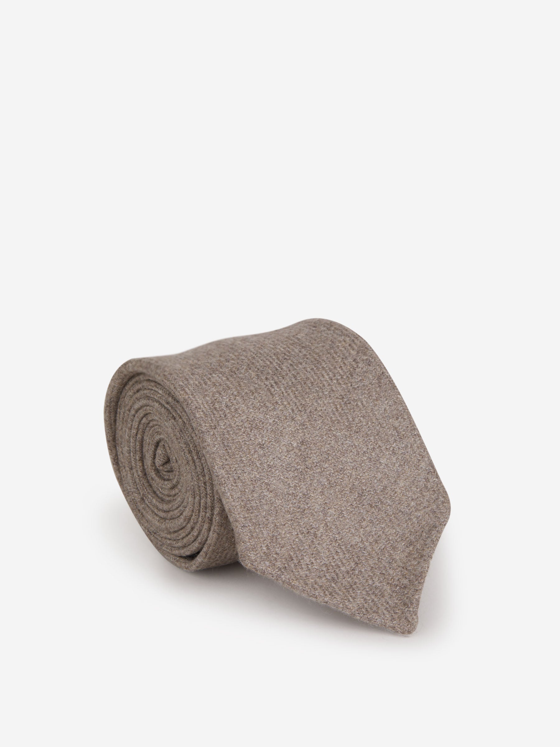 Isaia Corbata Punto Cashmere color Topo sku 601-001173 01 - Foto 1