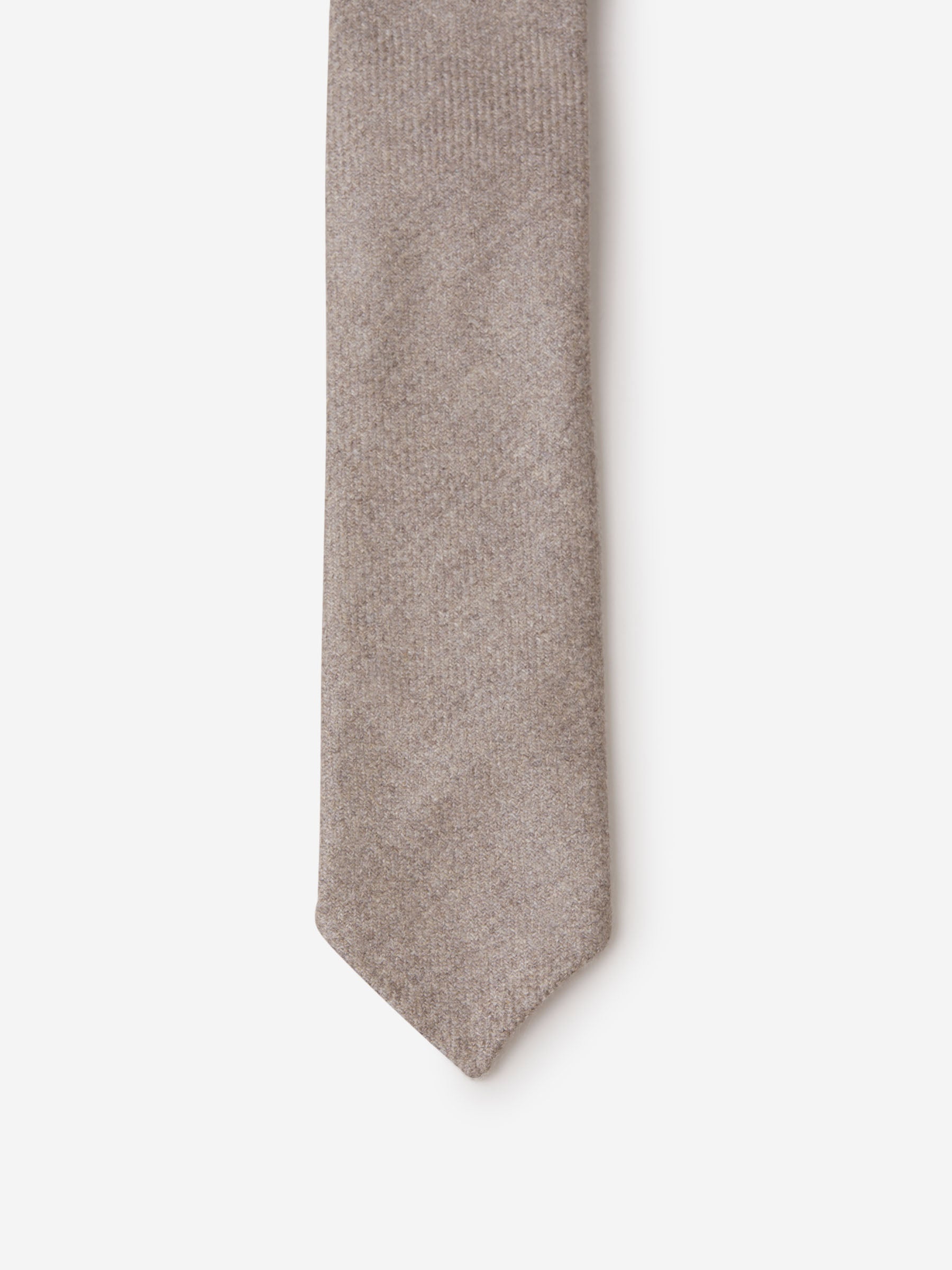 Isaia Corbata Punto Cashmere color Topo sku 601-001173 01 - Foto 2