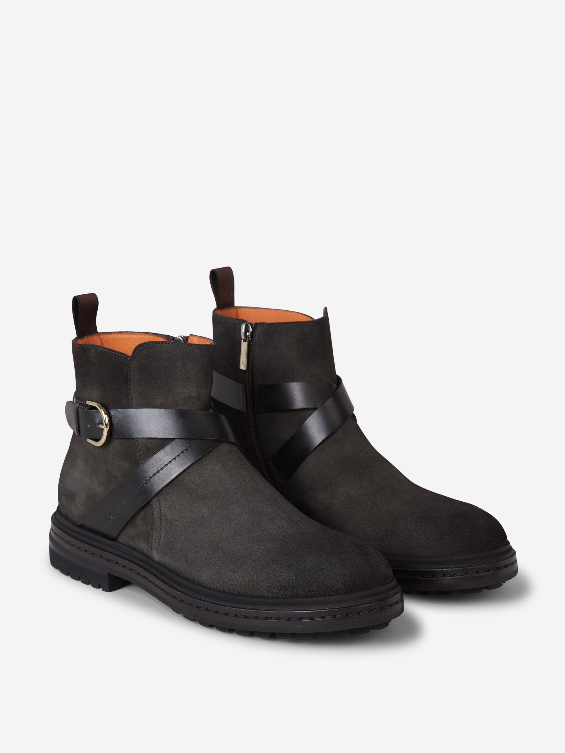 Santoni Botas Ante color Verde Militar sku 611-003754 01 - Foto 1