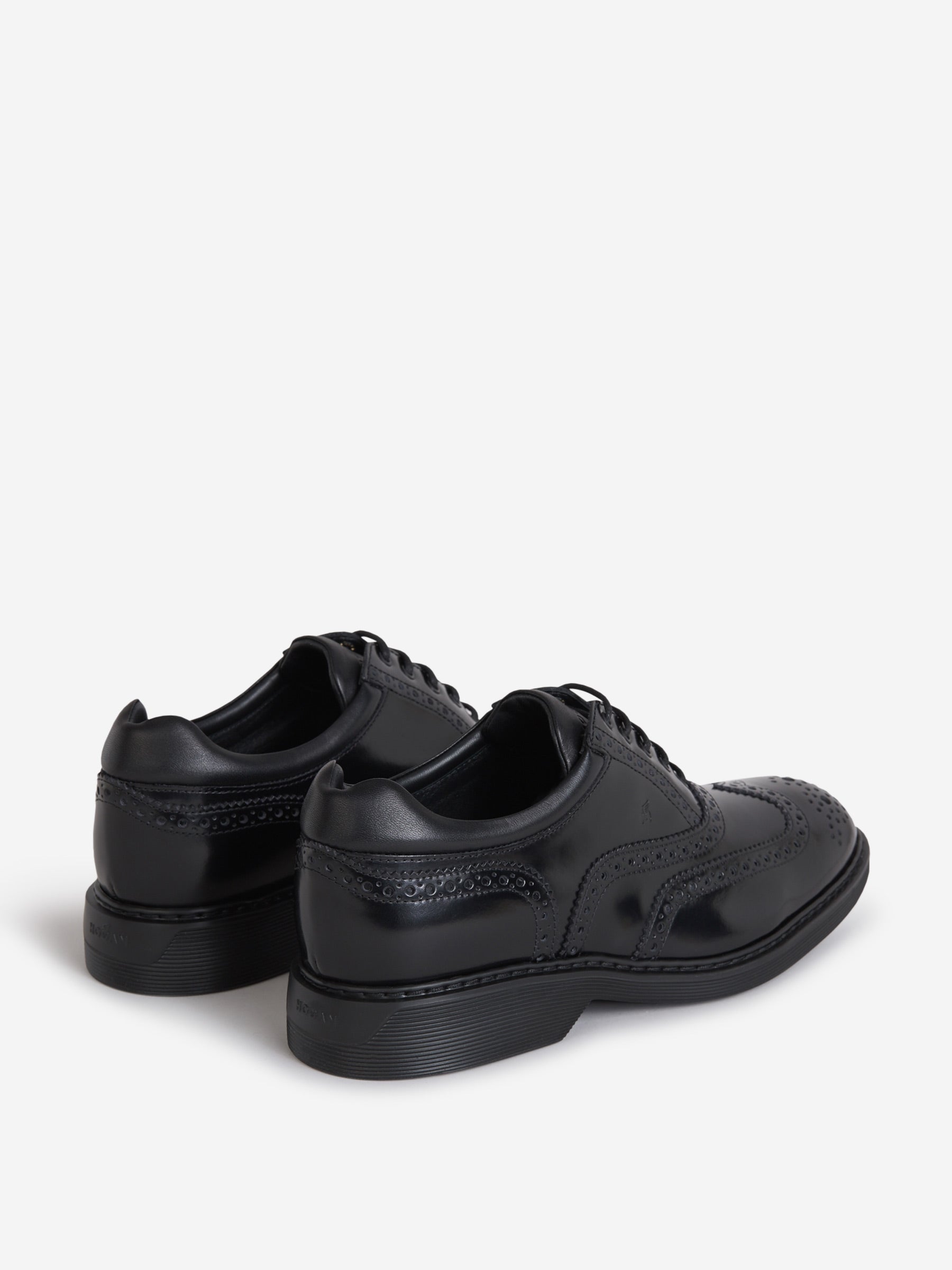 Outlet online Hogan Hombre Mocasines Cordones Piel color Negro sku 611-003772 01 - Foto 3