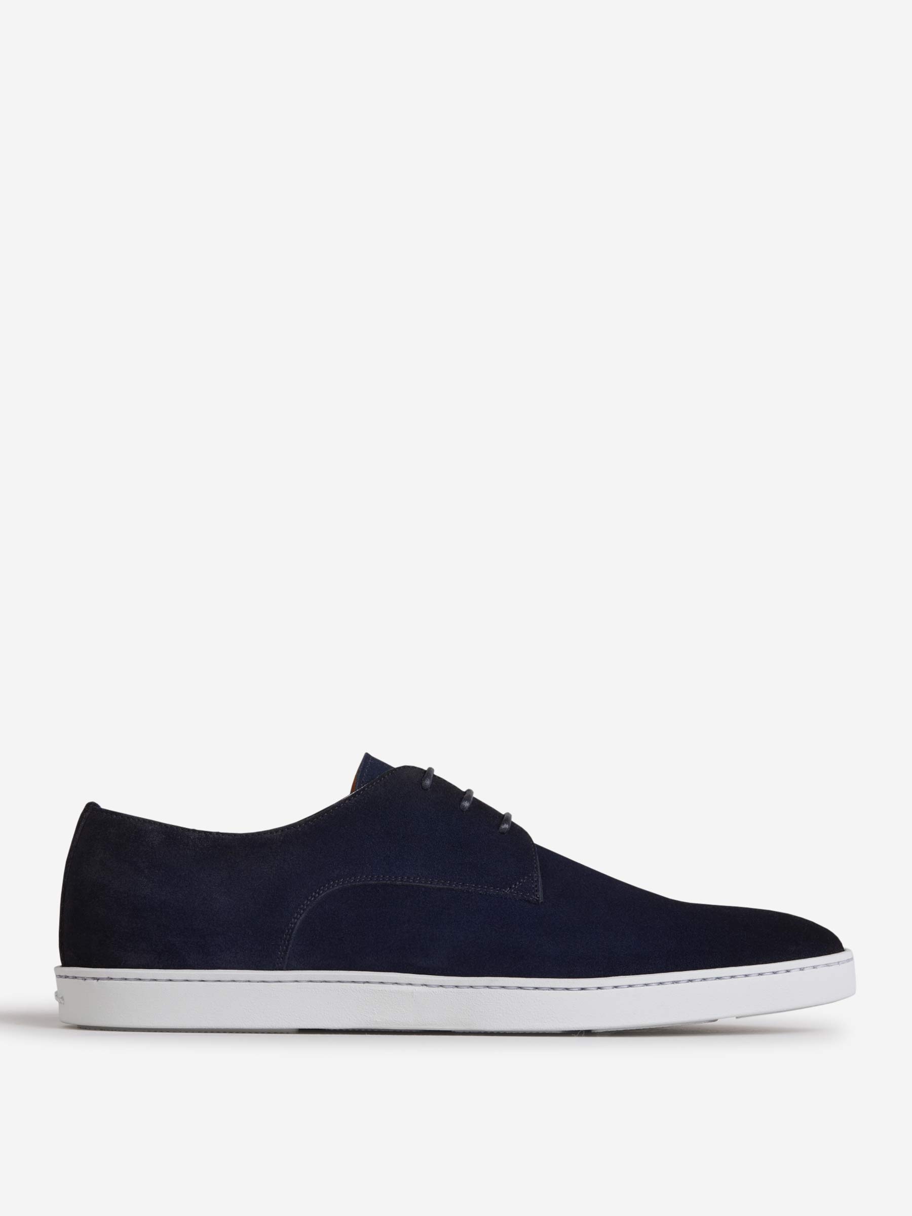 Outlet online Santoni Hombre Zapatos Derby Ante color Azul Marino sku 611-003826 01 - Foto 1