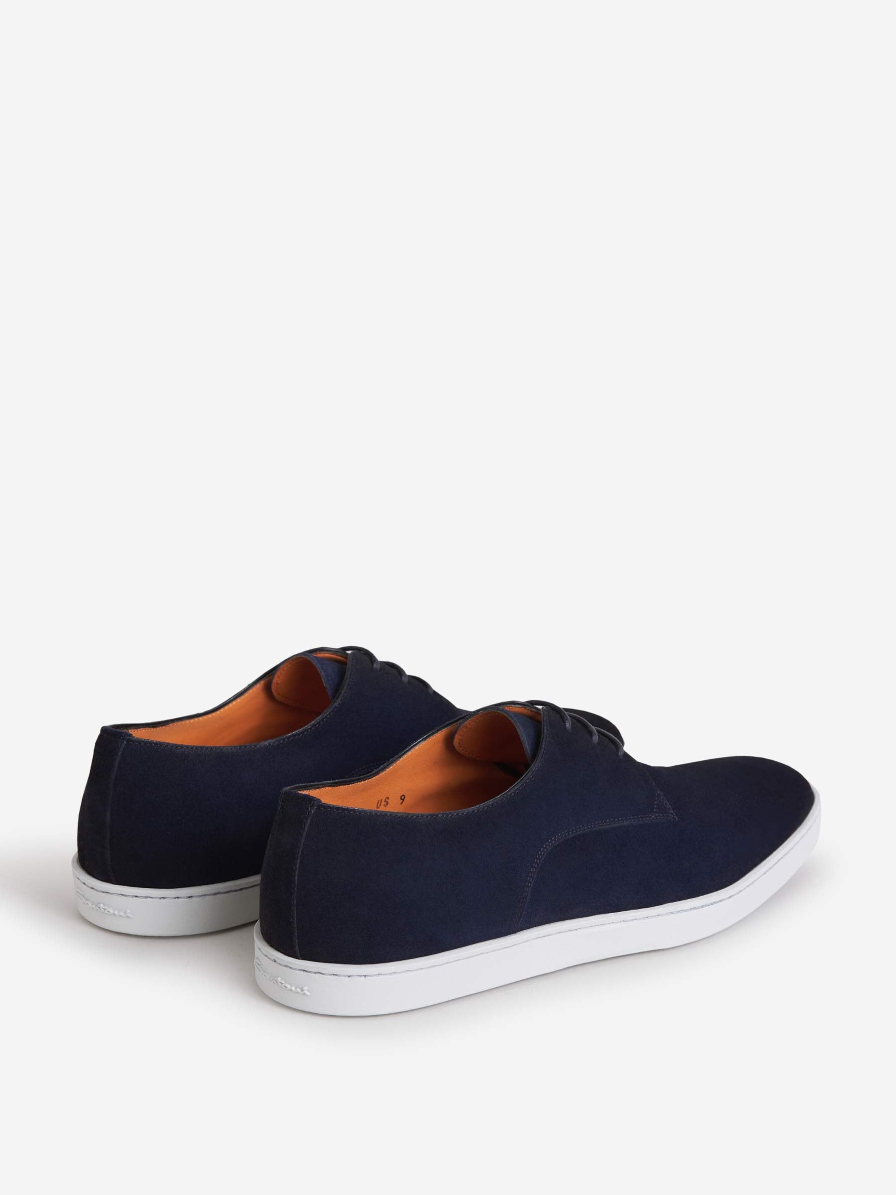 Outlet online Santoni Hombre Zapatos Derby Ante color Azul Marino sku 611-003826 01 - Foto 3
