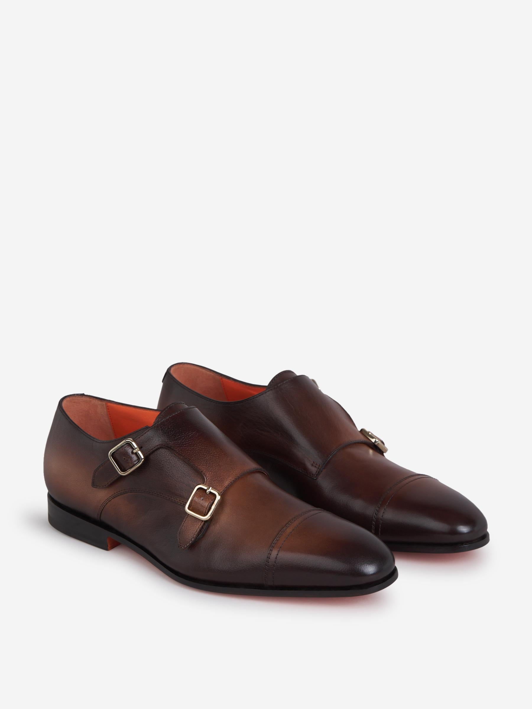 Outlet online Santoni Hombre Zapatos Monk Carter color Marrón Oscuro sku 611-003932 02 - Foto 2