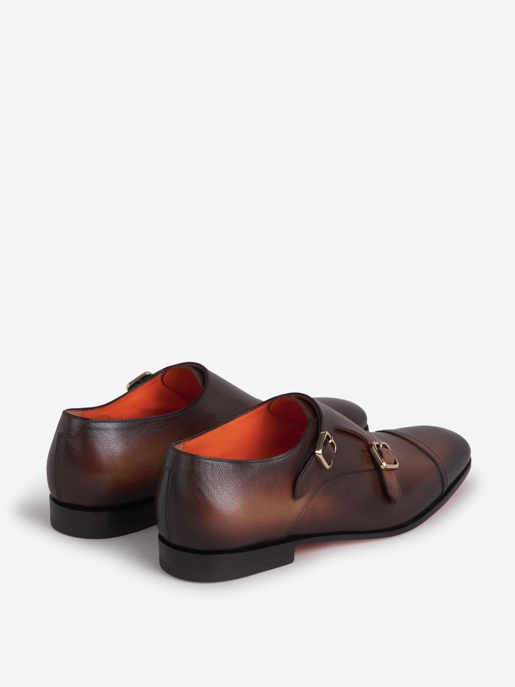 Outlet online Santoni Hombre Zapatos Monk Carter color Marrón Oscuro sku 611-003932 02 - Foto 3
