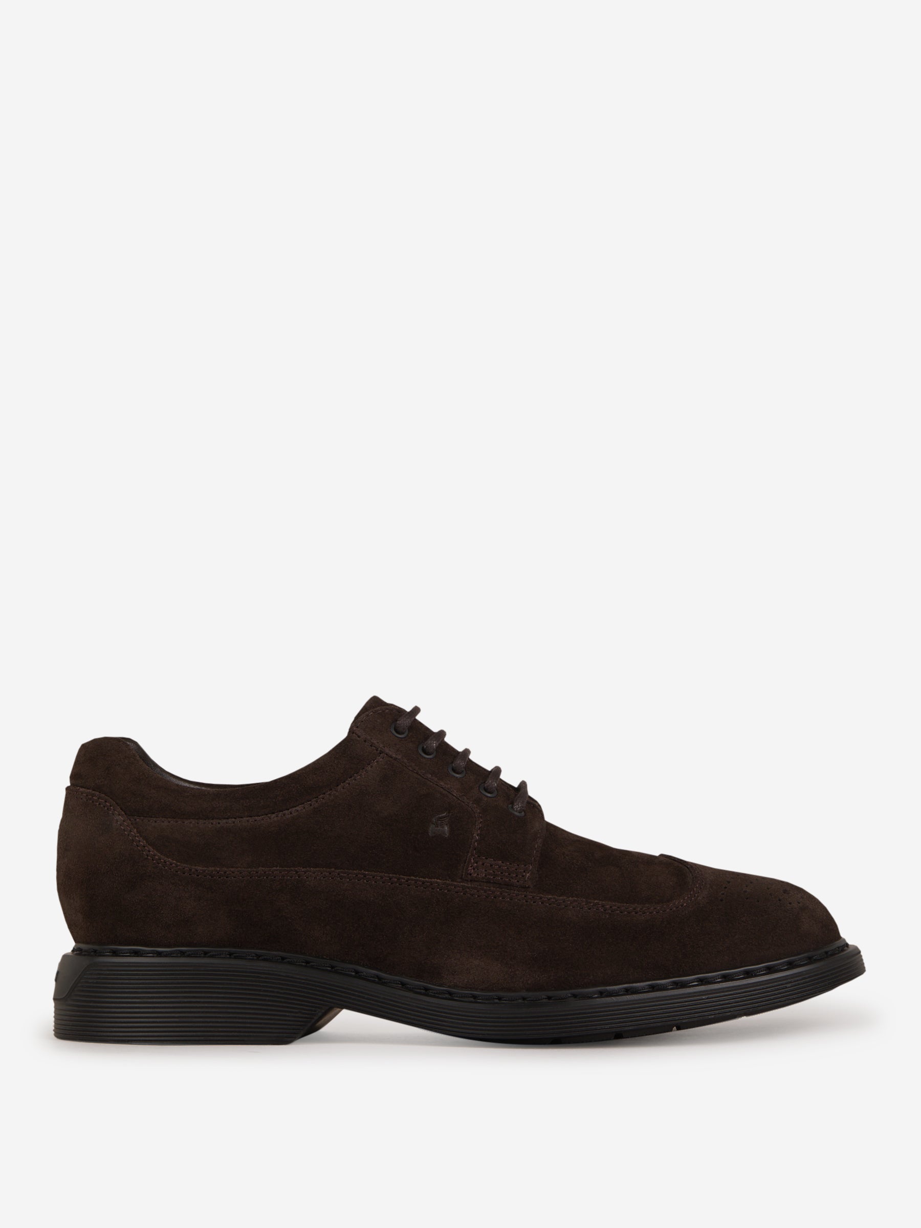 Outlet online Hogan Hombre Zapatos H576 Ante color Marrón Oscuro sku 611-003973 01 - Foto 1