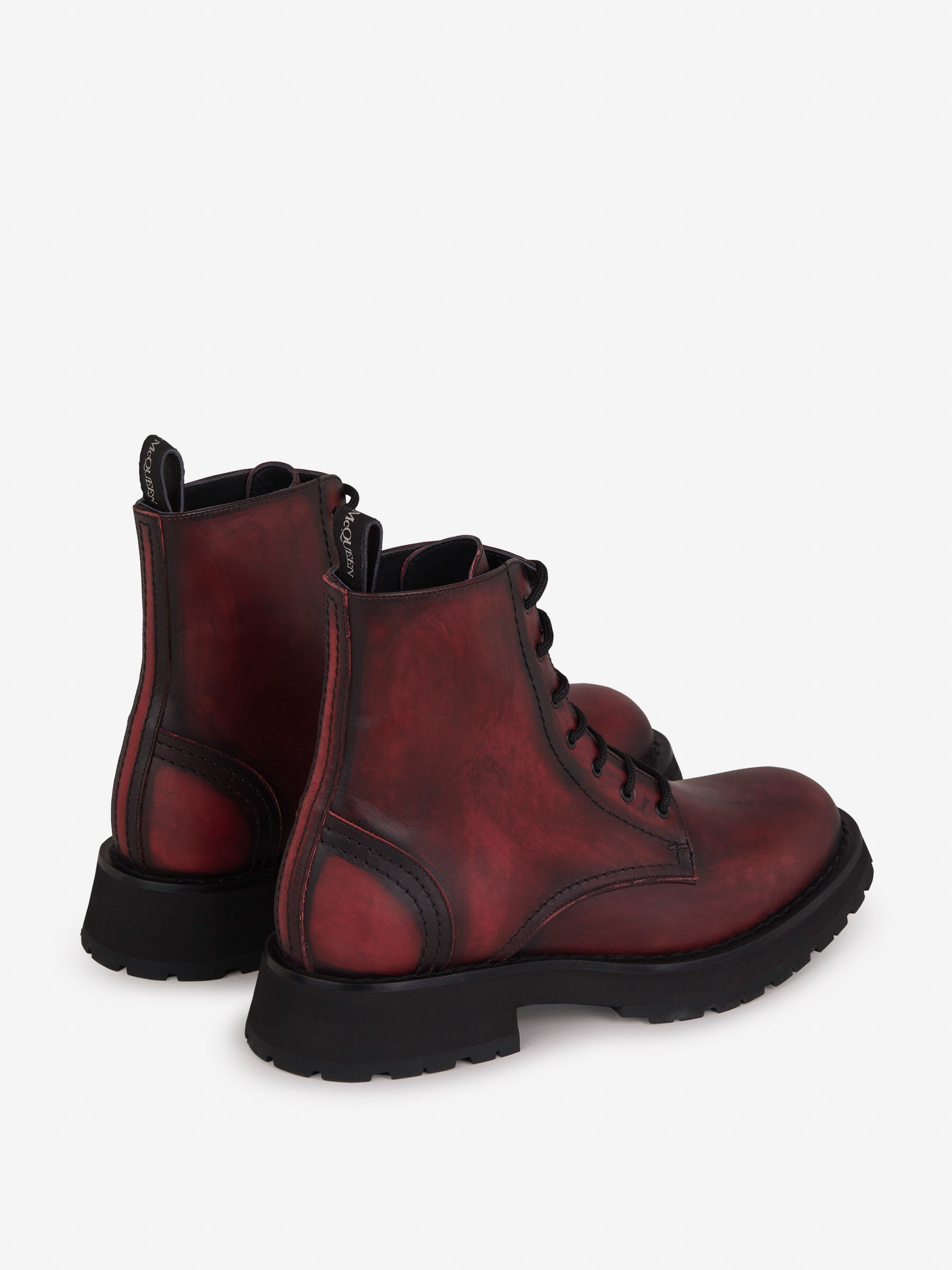 Alexander McQueen Botas Piel Logo color Rojo sku 611-003978 00 - Foto 3