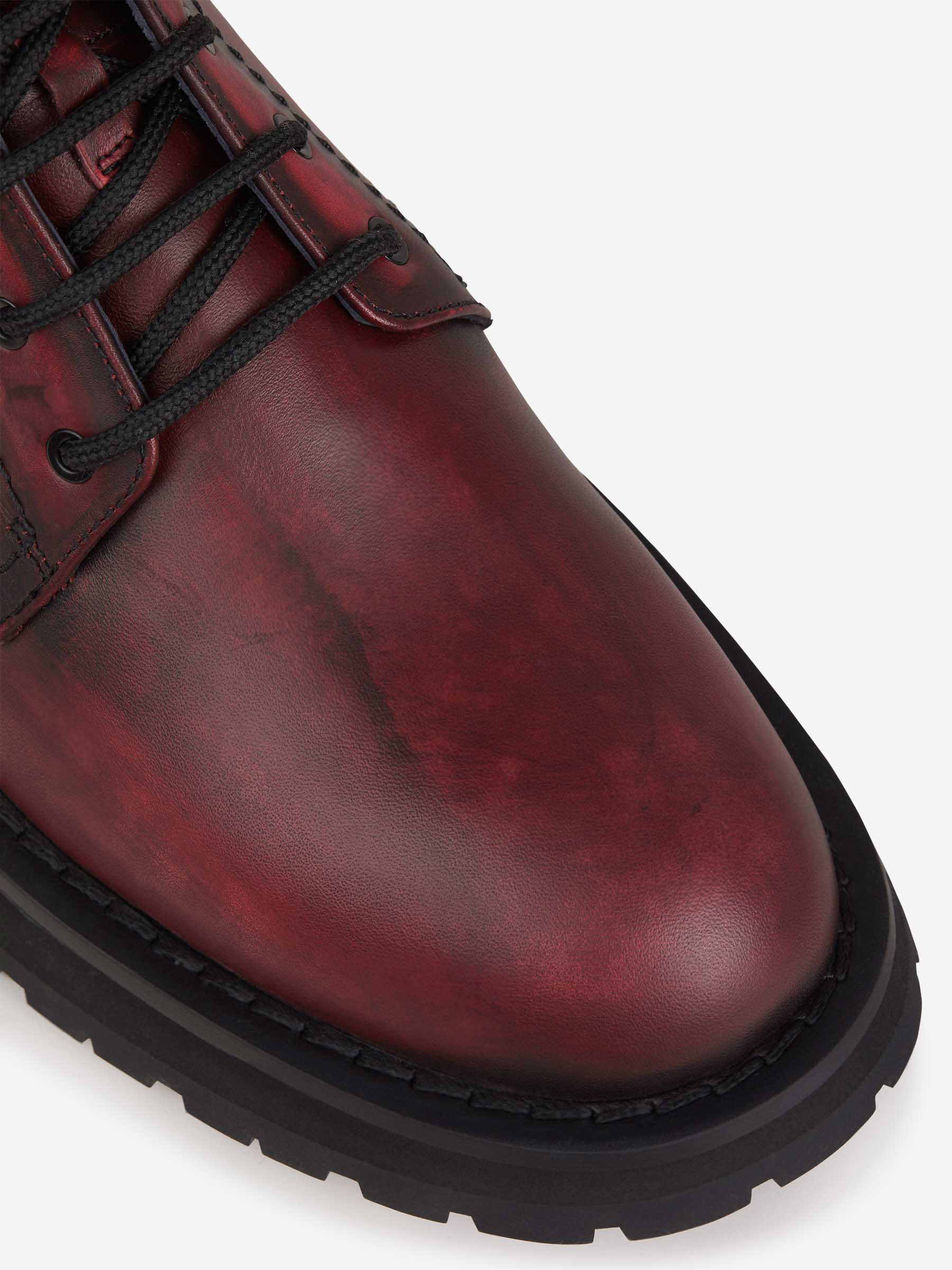 Alexander McQueen Botas Piel Logo color Rojo sku 611-003978 00 - Foto 4