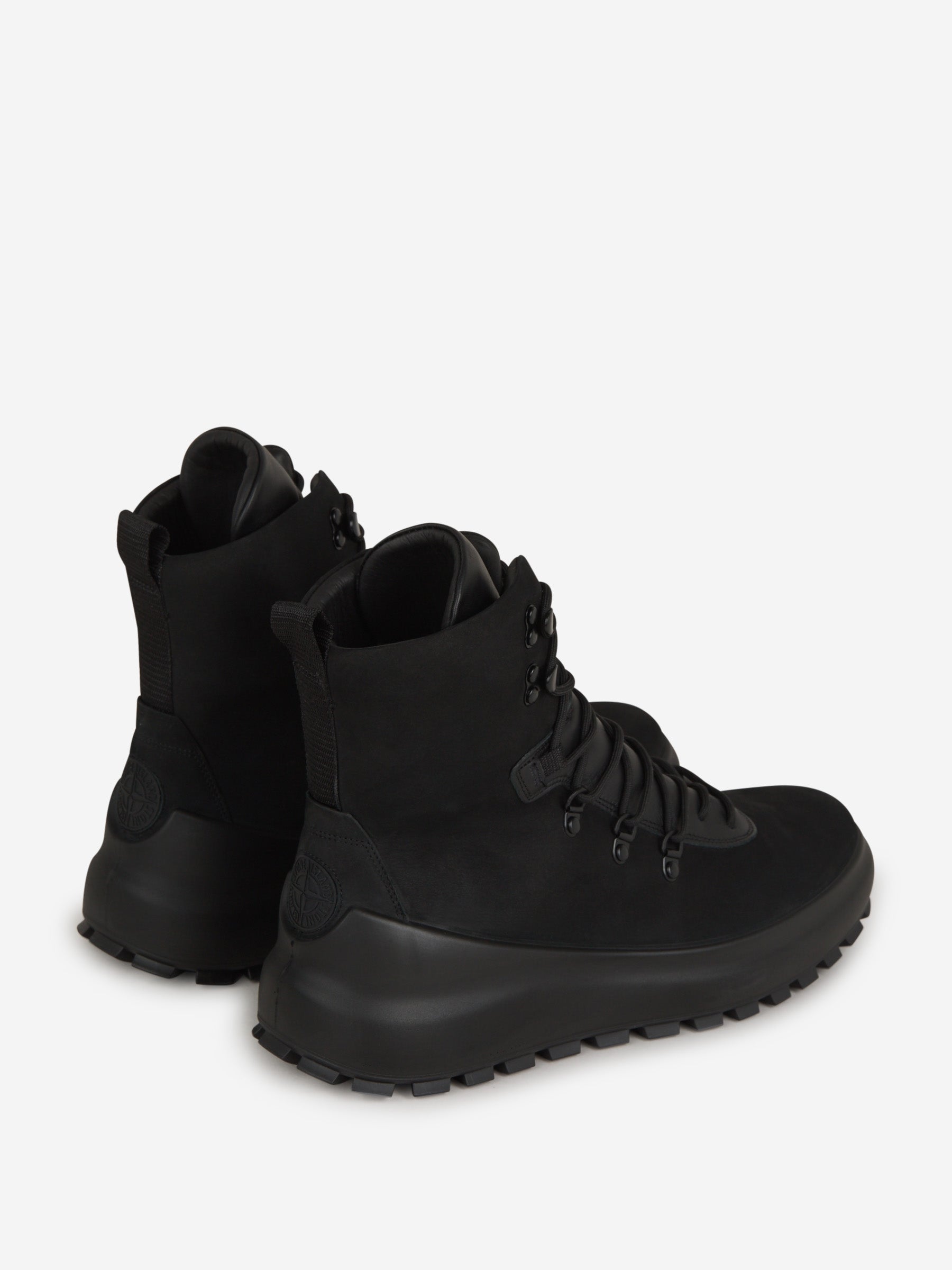 Stone Island Botines Montaña Ante color Negro sku 611-003990 01 - Foto 3