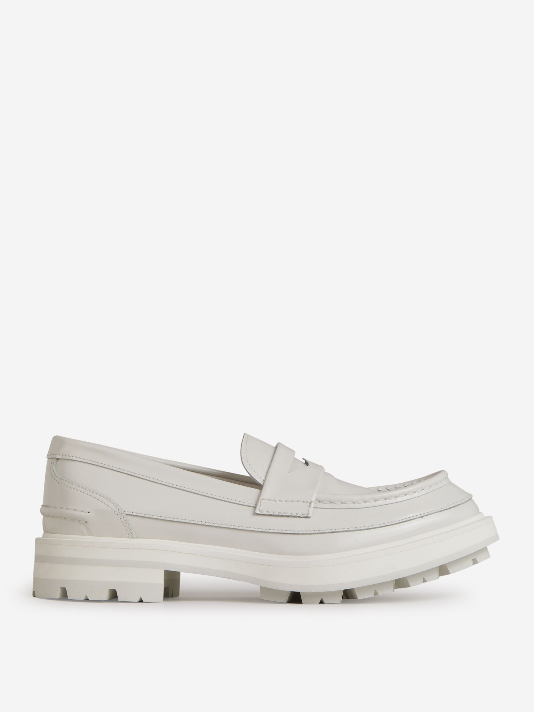 Alexander McQueen Mocasines Penny color Blanco sku 611-004077 01 - Foto 1
