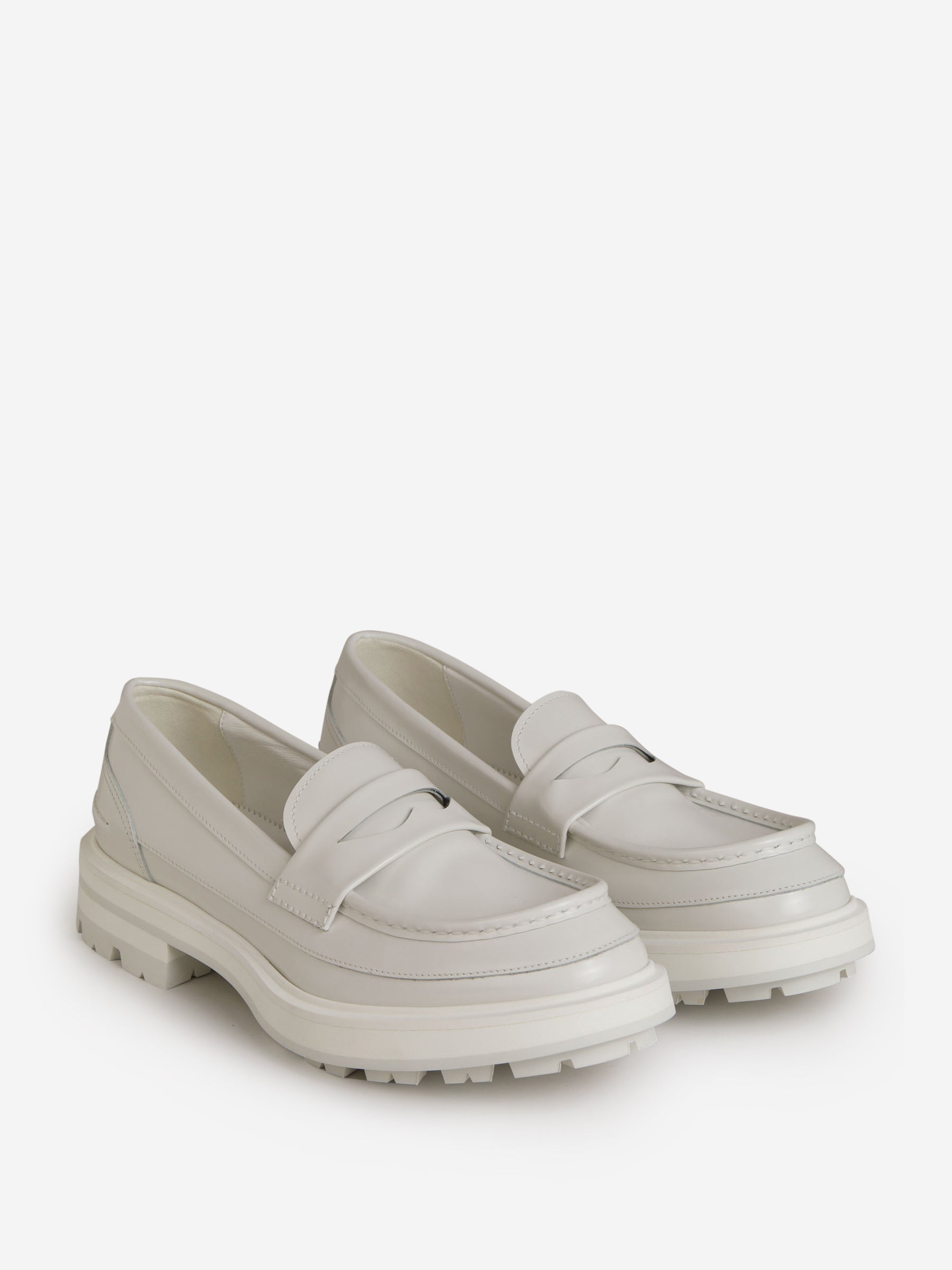 Alexander McQueen Mocasines Penny color Blanco sku 611-004077 01 - Foto 2