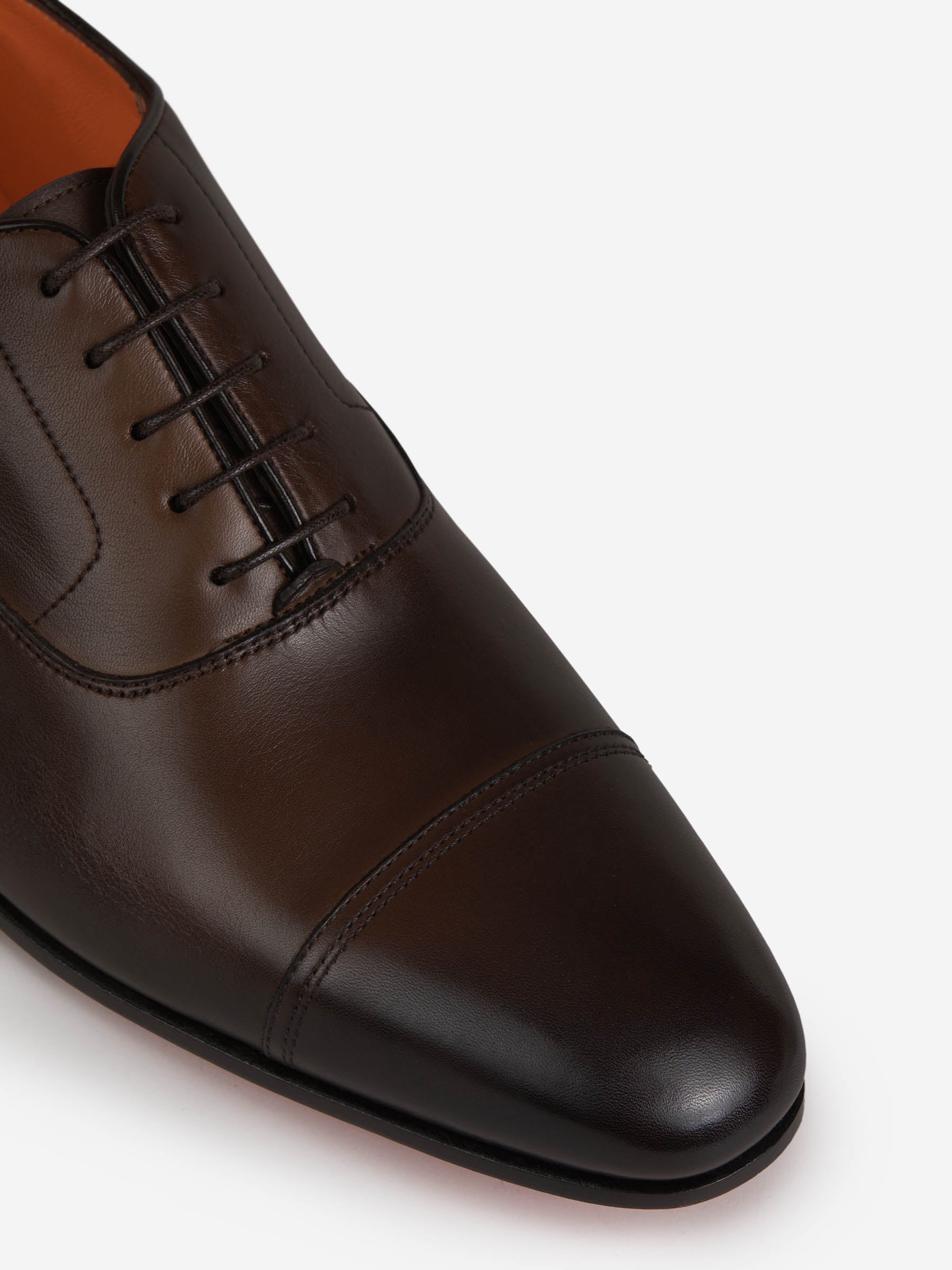 Outlet online Santoni Hombre Zapatos Oxford Piel color Marrón sku 611-004081 01 - Foto 4
