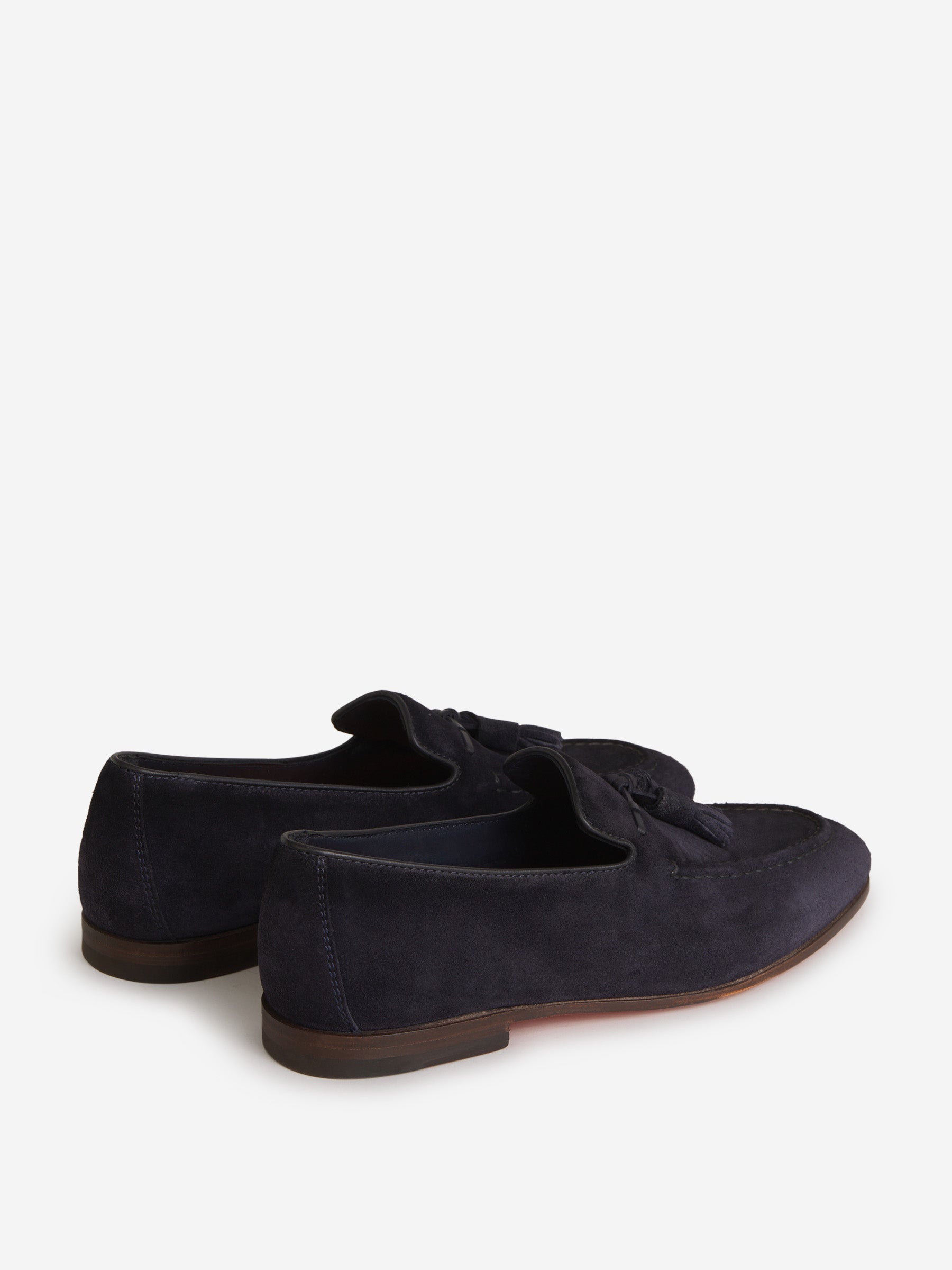 Outlet online Santoni Hombre Sneakers Ante color Azul Cobalto sku 611-004084 01 - Foto 3