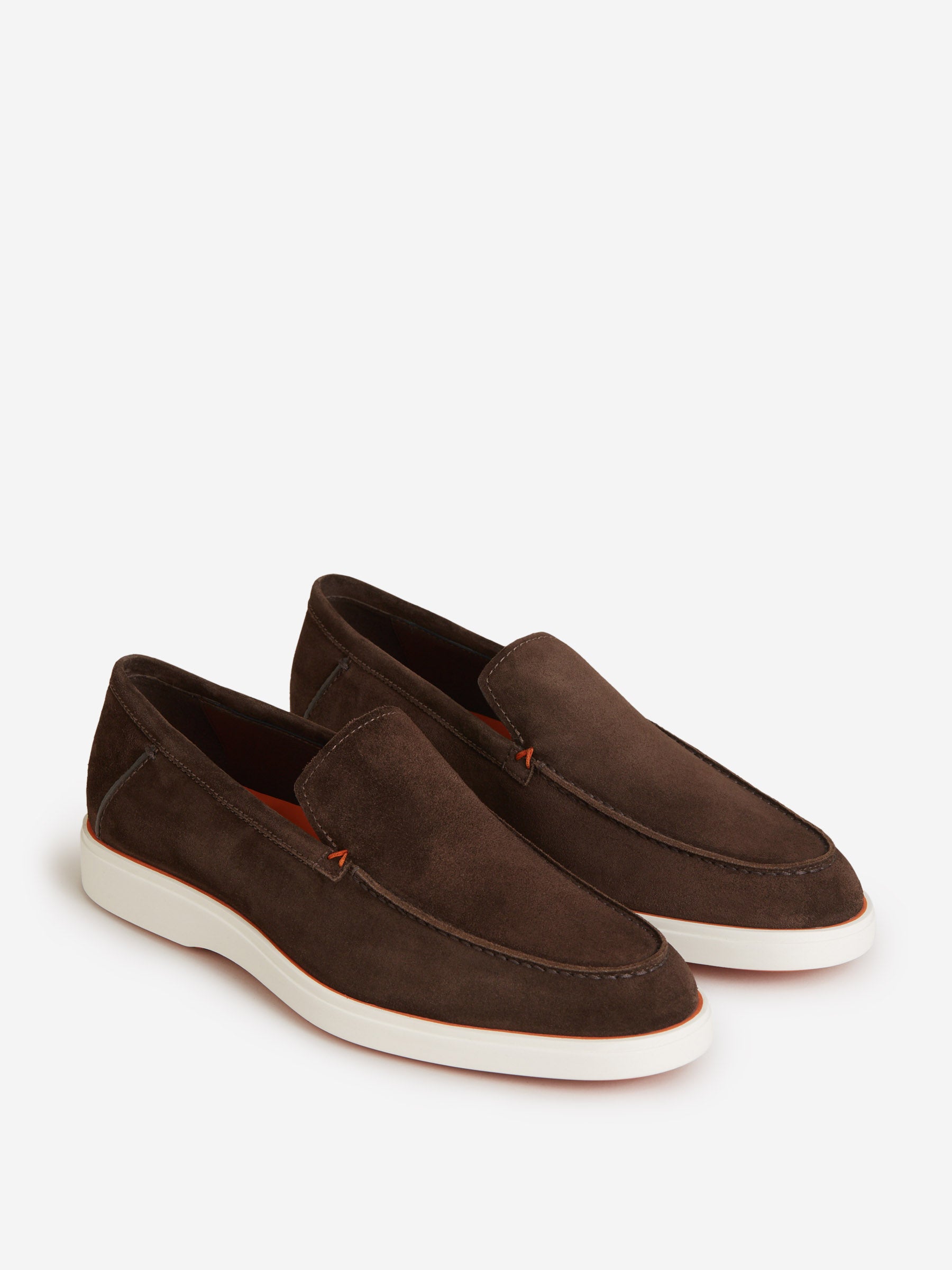 Outlet online Santoni Hombre Mocasines Ante color Marrón Oscuro sku 611-004085 01 - Foto 2