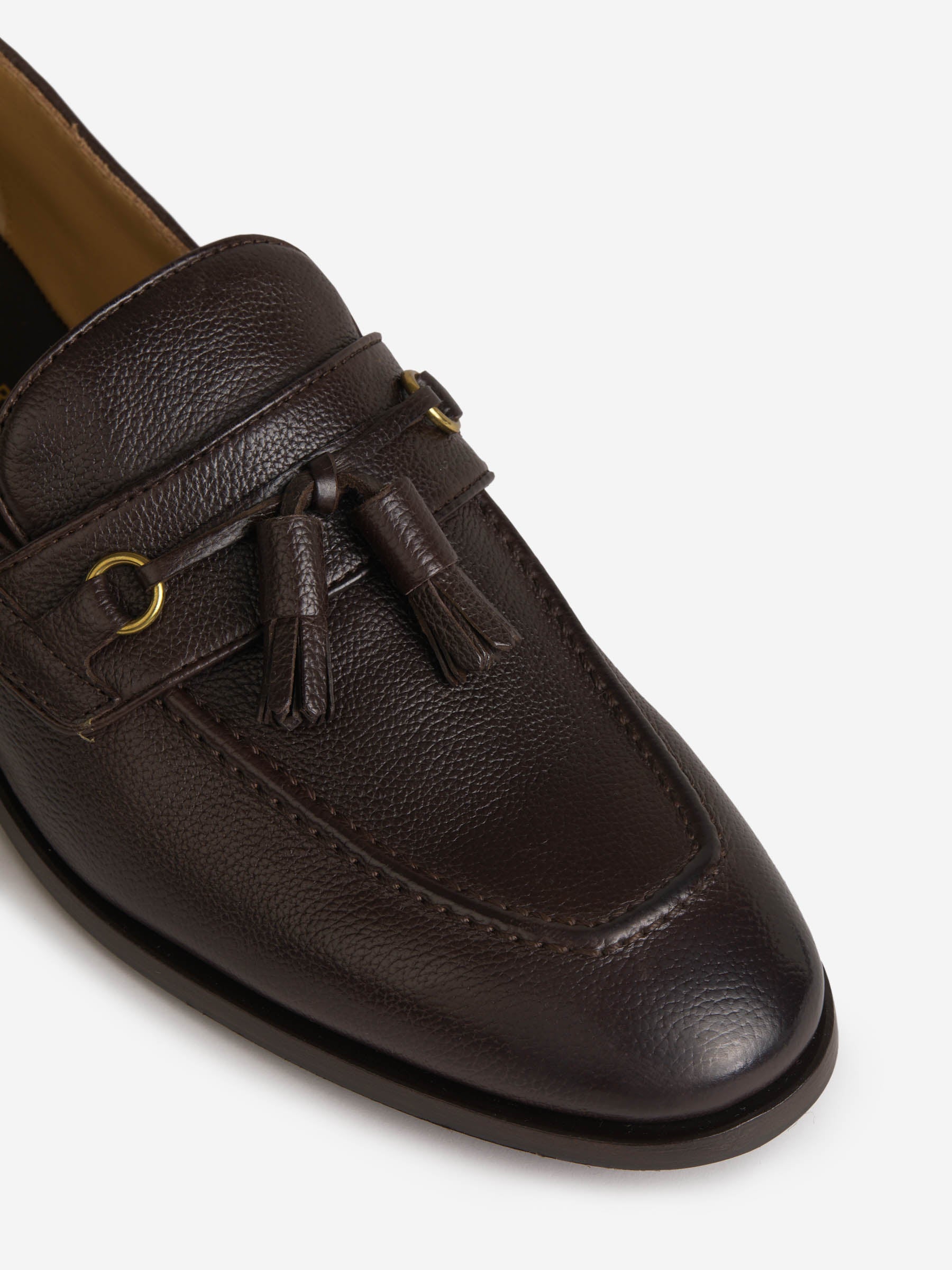 Outlet online Henderson Baracco Hombre Mocasines Borla Piel color Marrón Oscuro sku 611-004109 01 - Foto 4