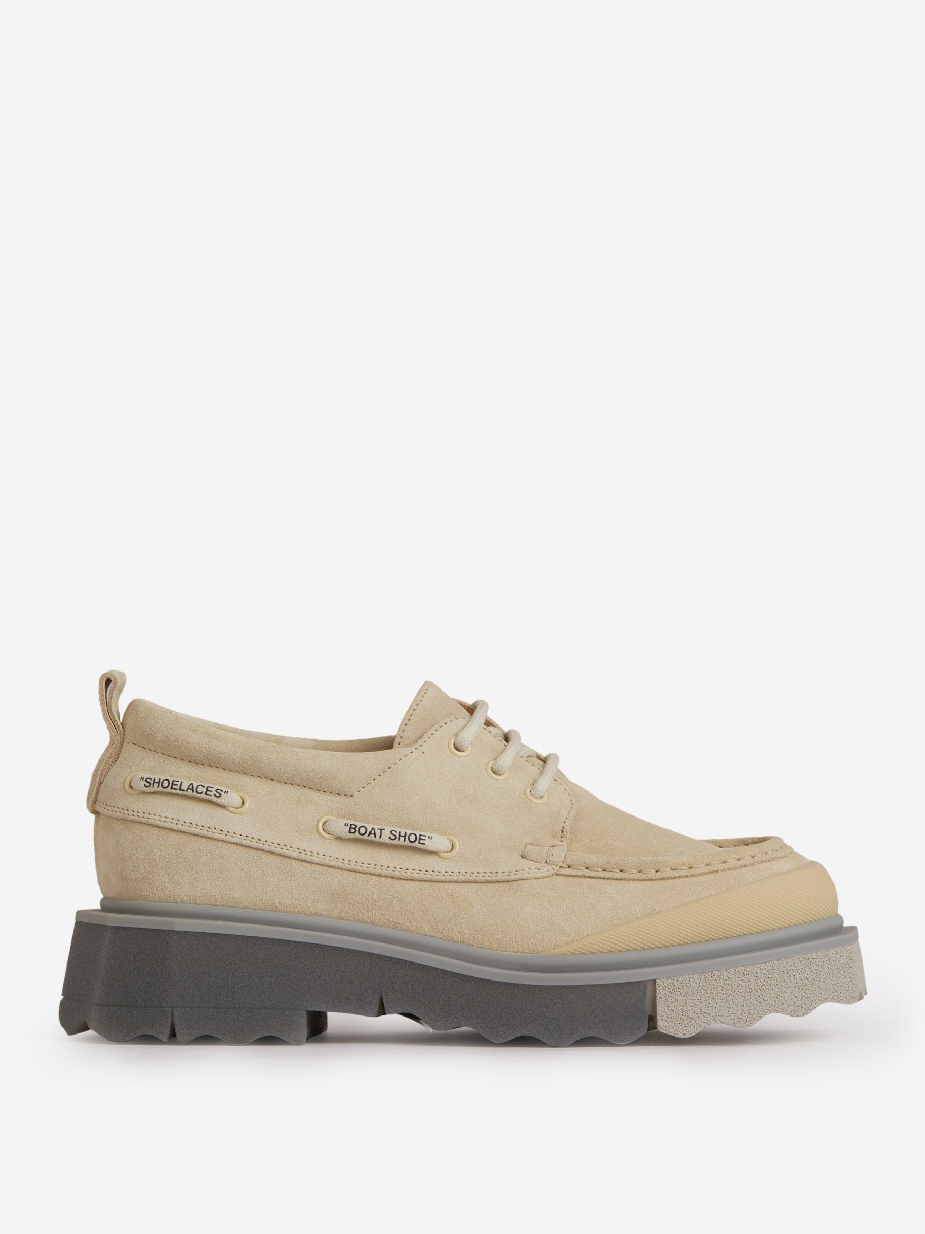 Outlet online Off-White Hombre Zapatos Náuticos Cordones color Beis sku 611-004121 01 - Foto 1