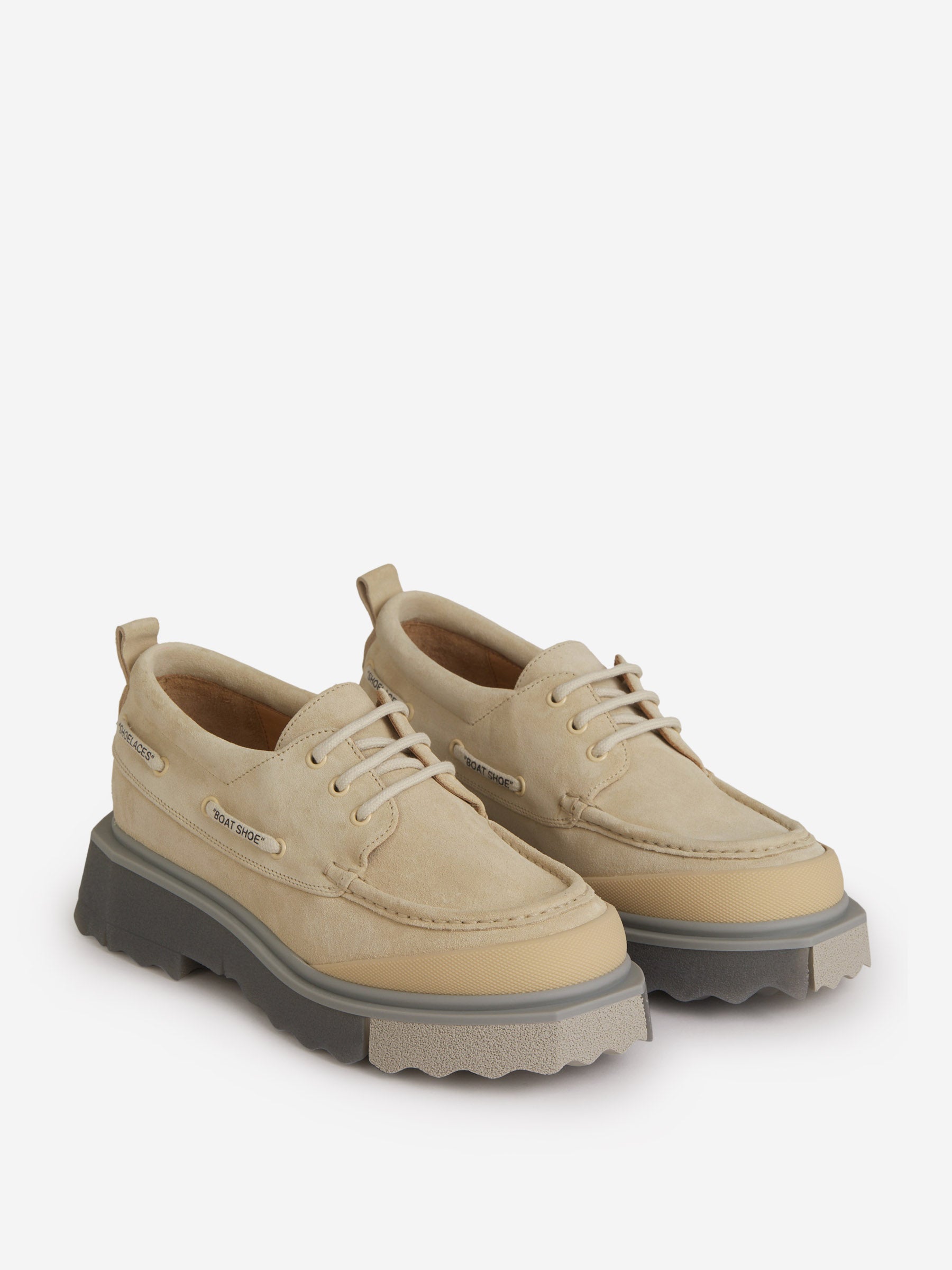 Outlet online Off-White Hombre Zapatos Náuticos Cordones color Beis sku 611-004121 01 - Foto 2