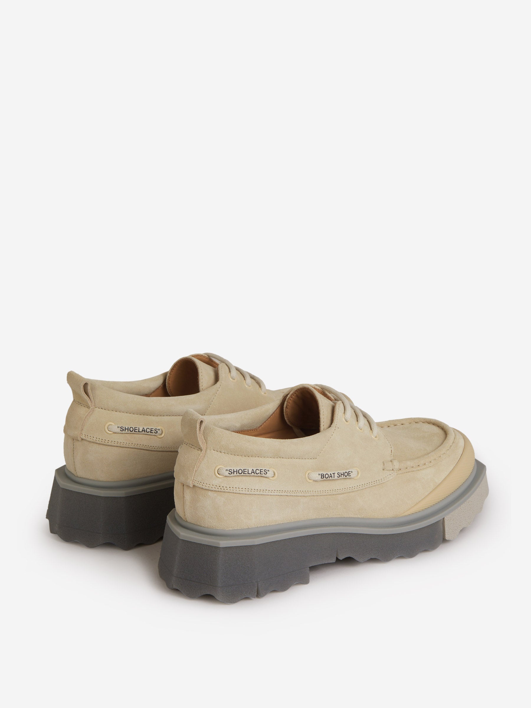 Outlet online Off-White Hombre Zapatos Náuticos Cordones color Beis sku 611-004121 01 - Foto 3