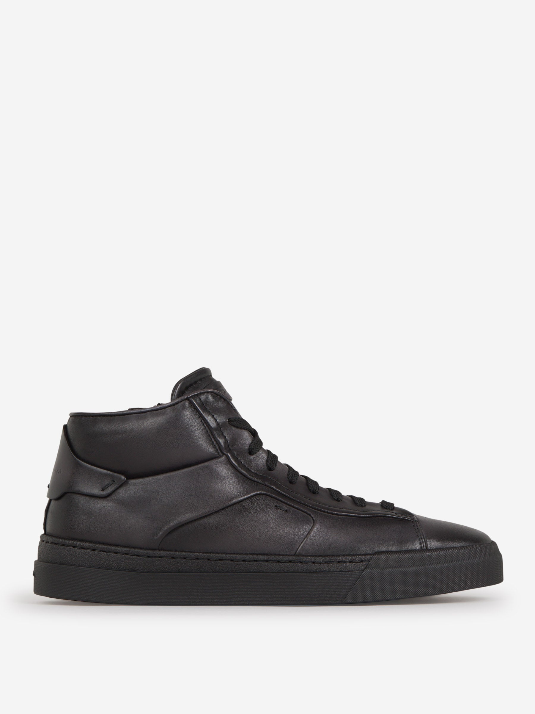 Outlet online Santoni Hombre Sneakers Altas Piel color Gris Antracita sku 611-004153 01 - Foto 1