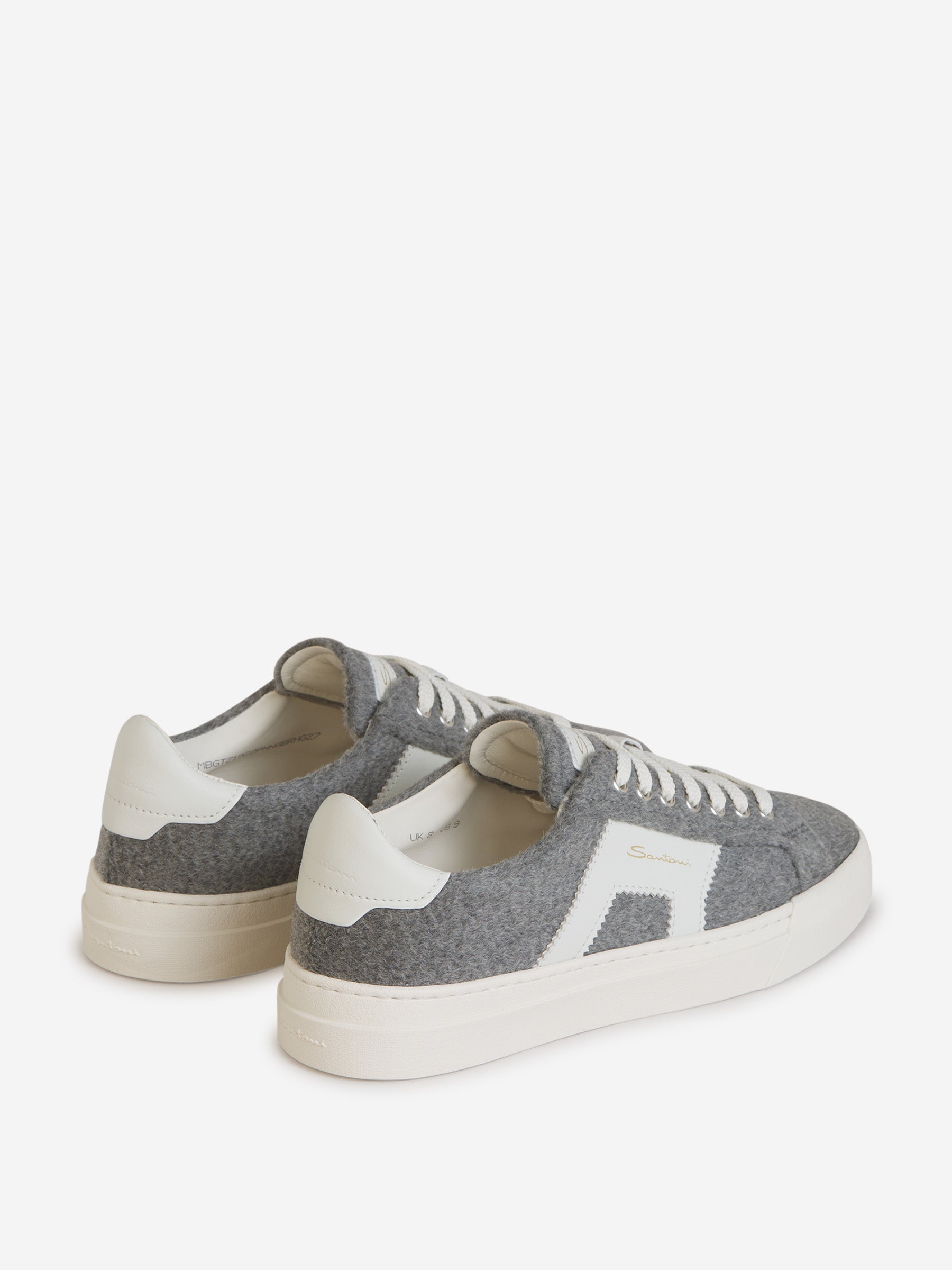 Outlet online Santoni Hombre Sneakers Double Buckle Lana color Gris Carbon sku 611-004262 01 - Foto 3