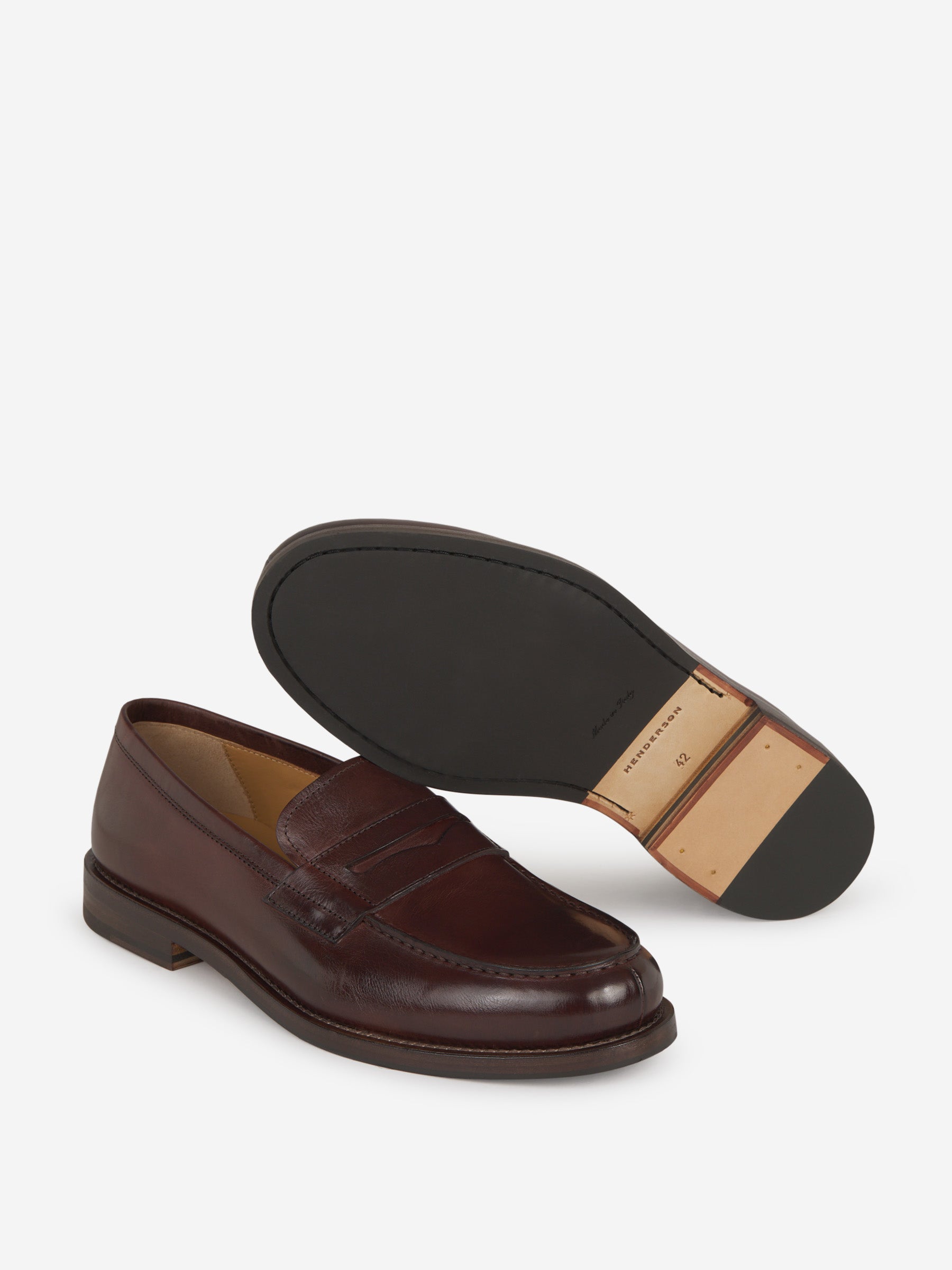 Outlet online Henderson Baracco Hombre Mocasines Piel color Marron sku 611-004291 01 - Foto 4