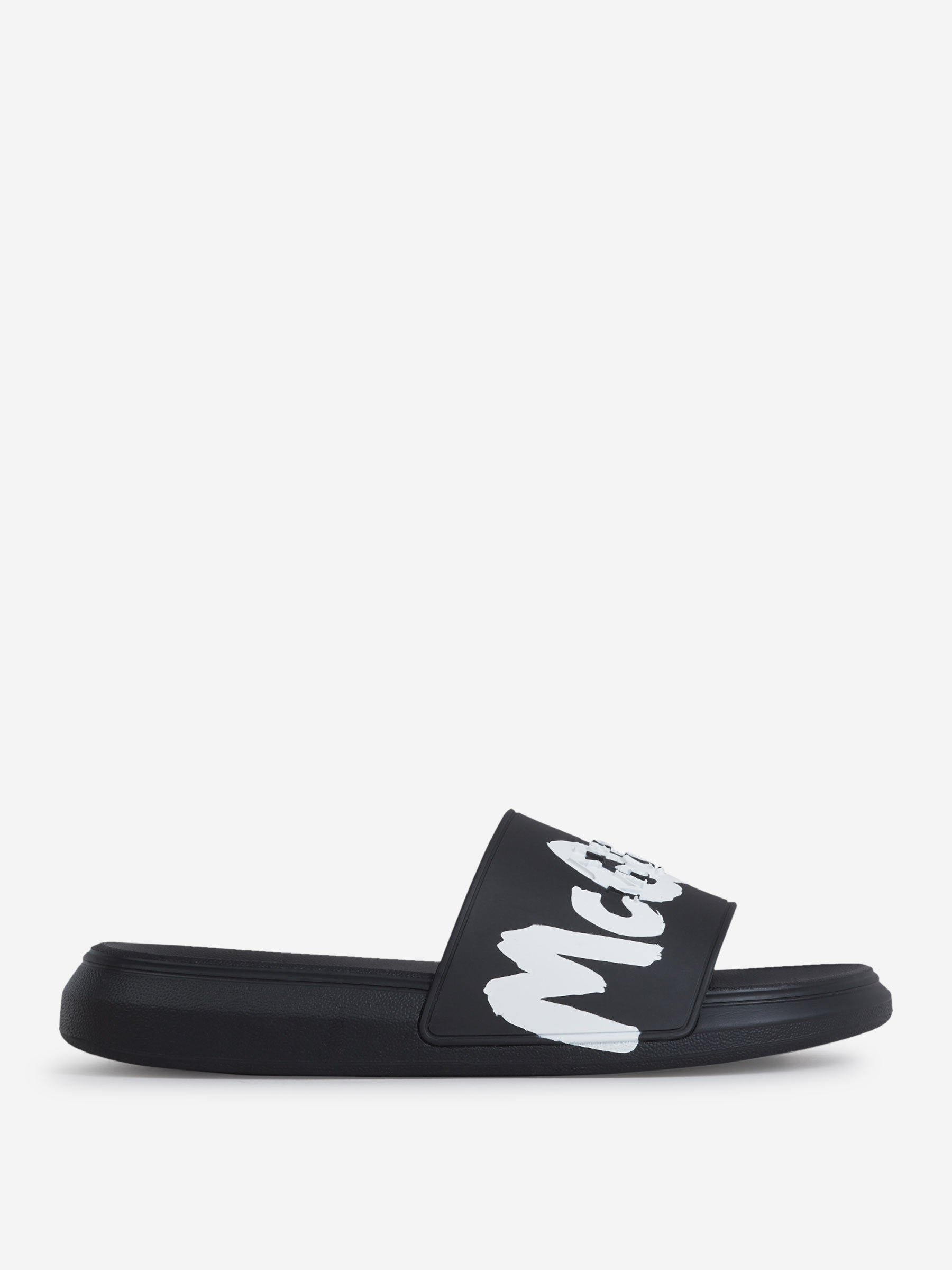 Outlet online Alexander McQueen Hombre Sandalias Logo Graffiti color Negro sku 613-000328 01 - Foto 1
