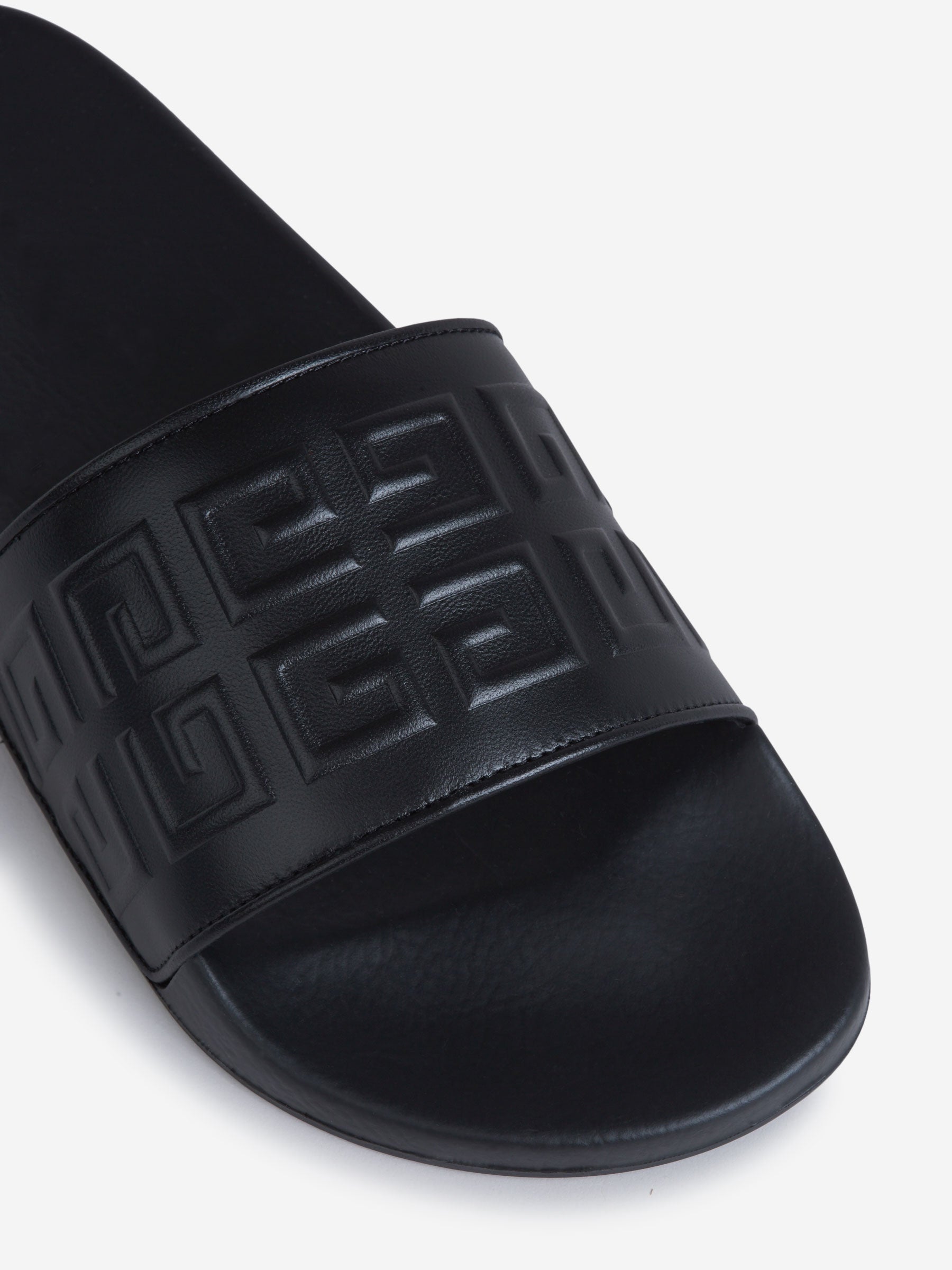 Outlet online Givenchy Hombre Sandalias Logo 4G Piel color Negro sku 613-000359 01 - Foto 4