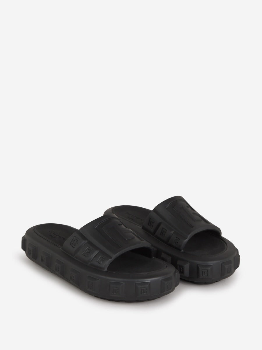 Outlet online Balmain Hombre Sandalias Monograma Ari color Negro sku 613-000400 00 - Foto 2