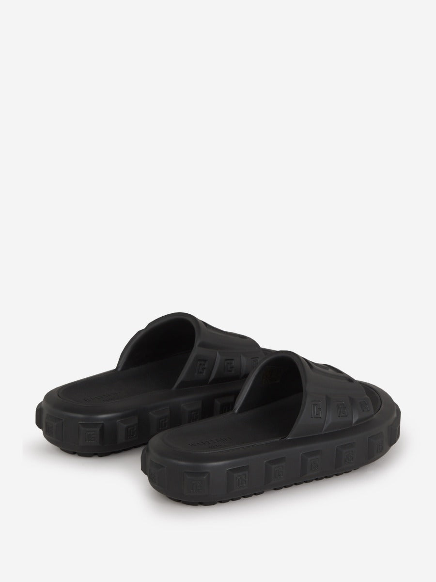 Outlet online Balmain Hombre Sandalias Monograma Ari color Negro sku 613-000400 00 - Foto 3