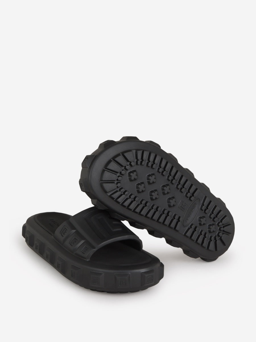 Outlet online Balmain Hombre Sandalias Monograma Ari color Negro sku 613-000400 00 - Foto 4