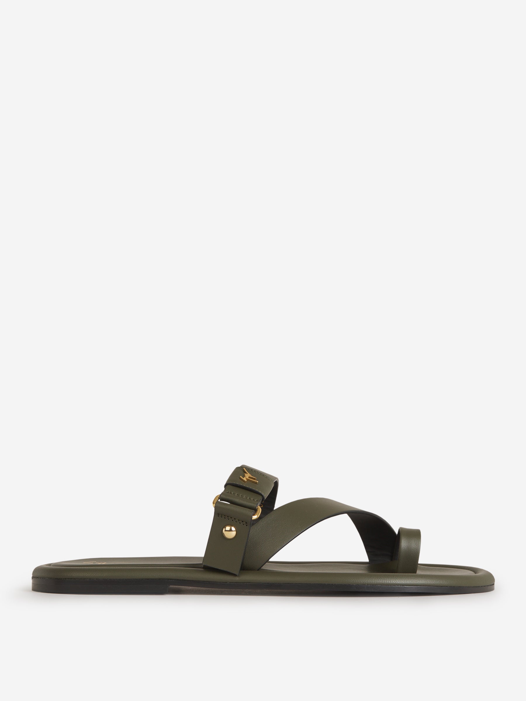 Giuseppe Zanotti Sandalias Romanas Piel color Verde Militar sku 613-000418 01 - Foto 1