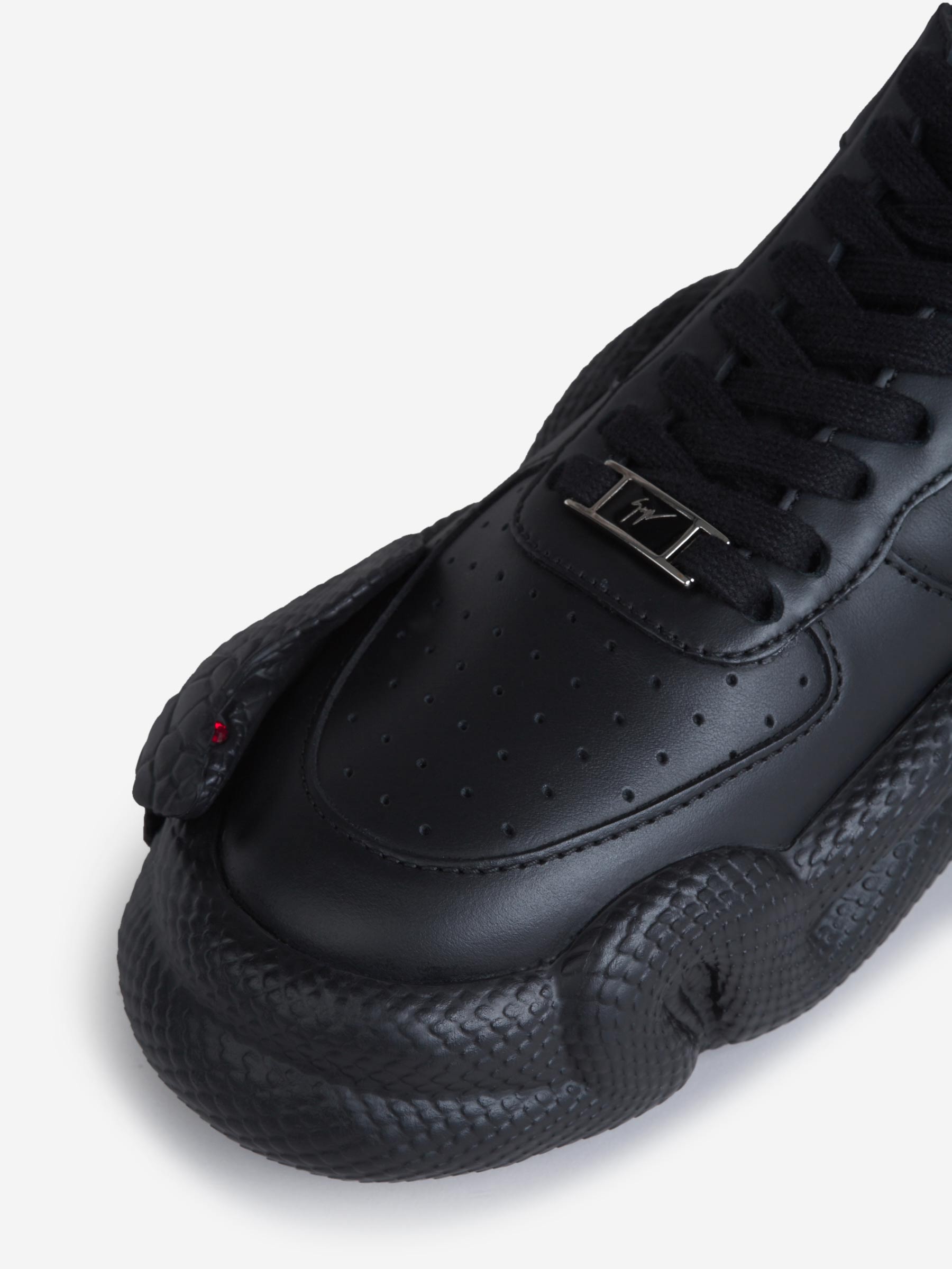Outlet online Giuseppe Zanotti Hombre Sneakers Cobras color Negro sku 616-001834 01 - Foto 5