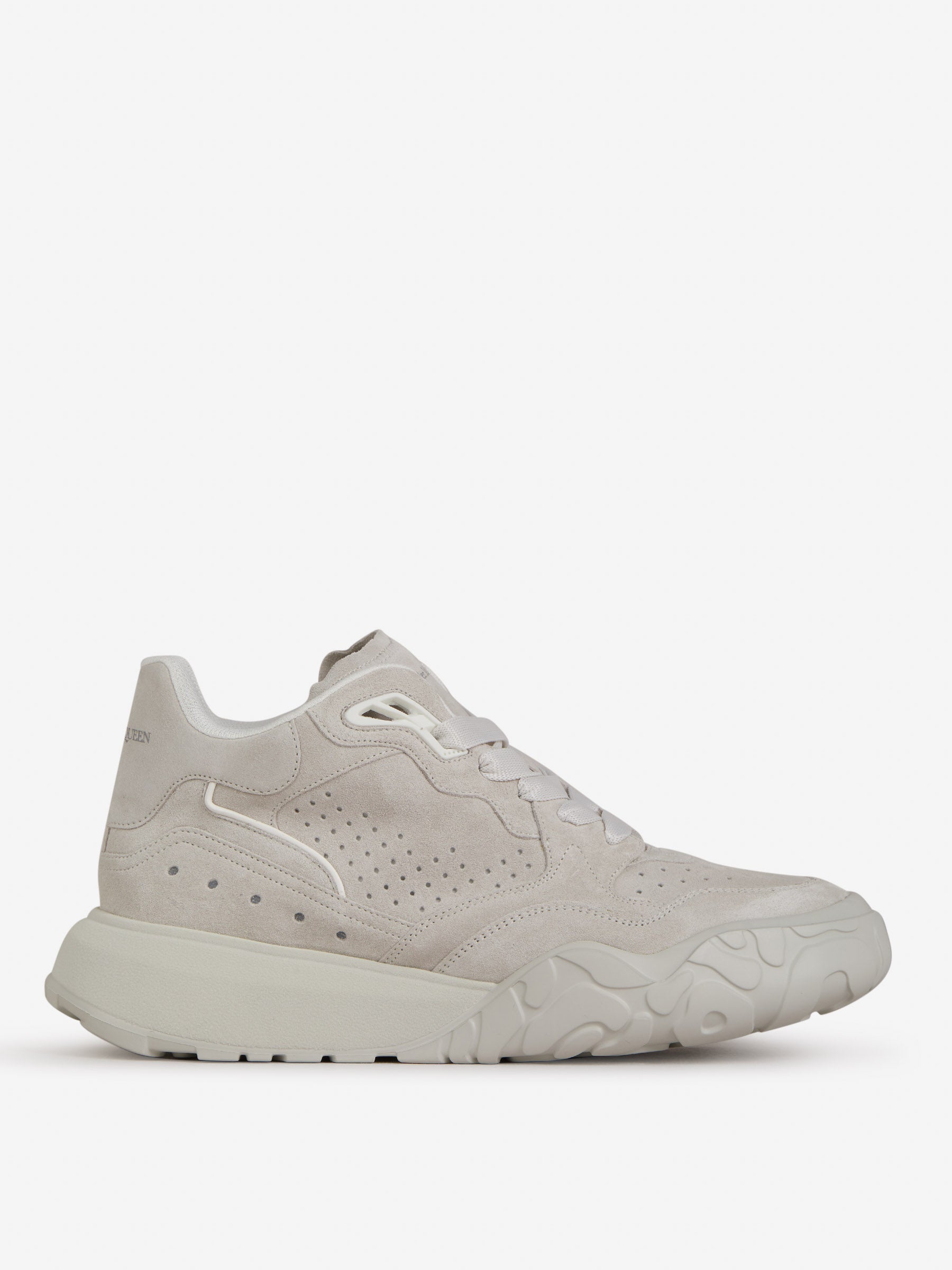 Outlet online Alexander McQueen Hombre Sneakers Court Trainer color Gris Claro sku 616-001945 01 - Foto 1