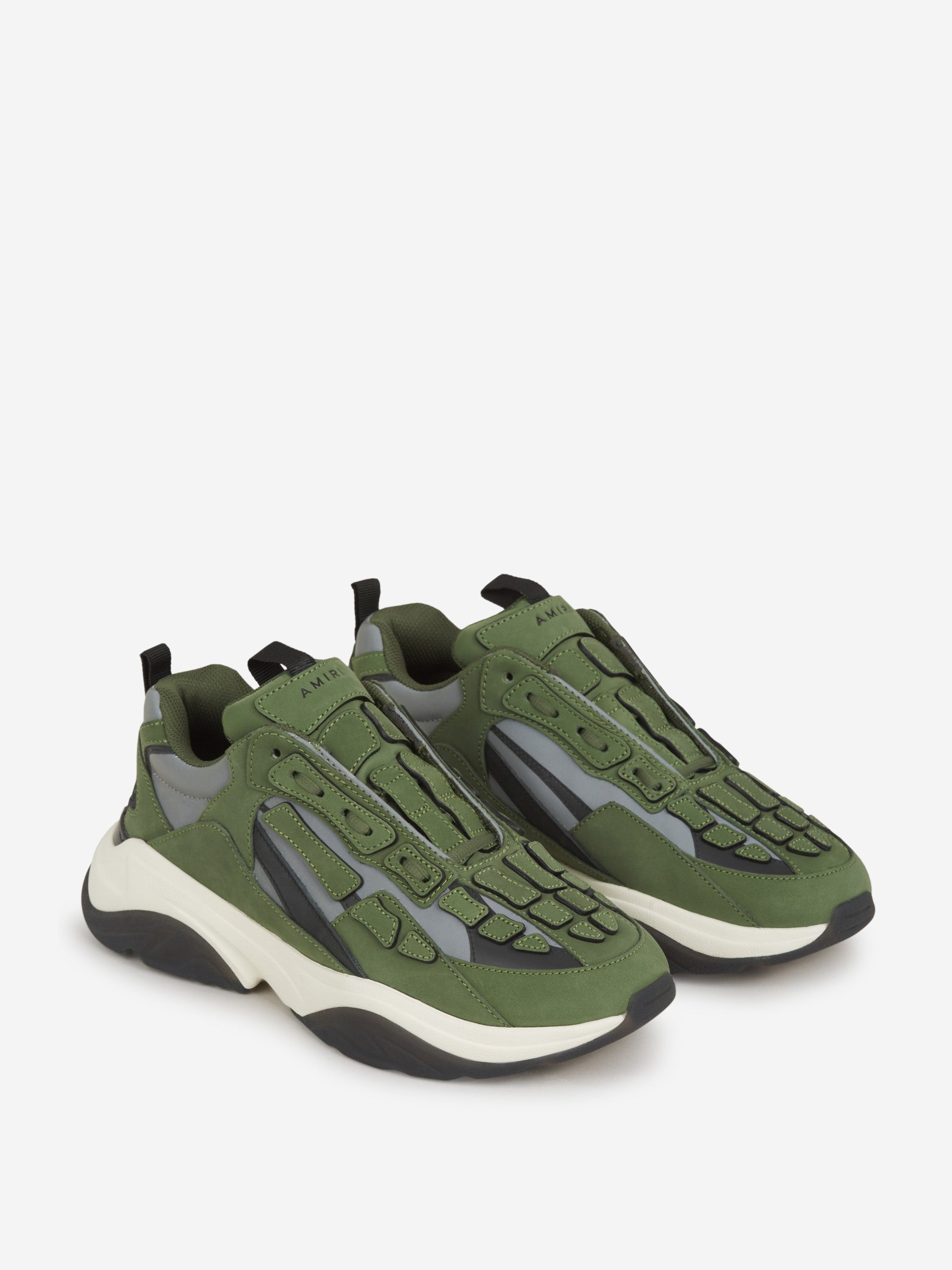 Outlet online Amiri Hombre Sneakers Bone Runner color Verde Militar sku 616-001982 01 - Foto 2