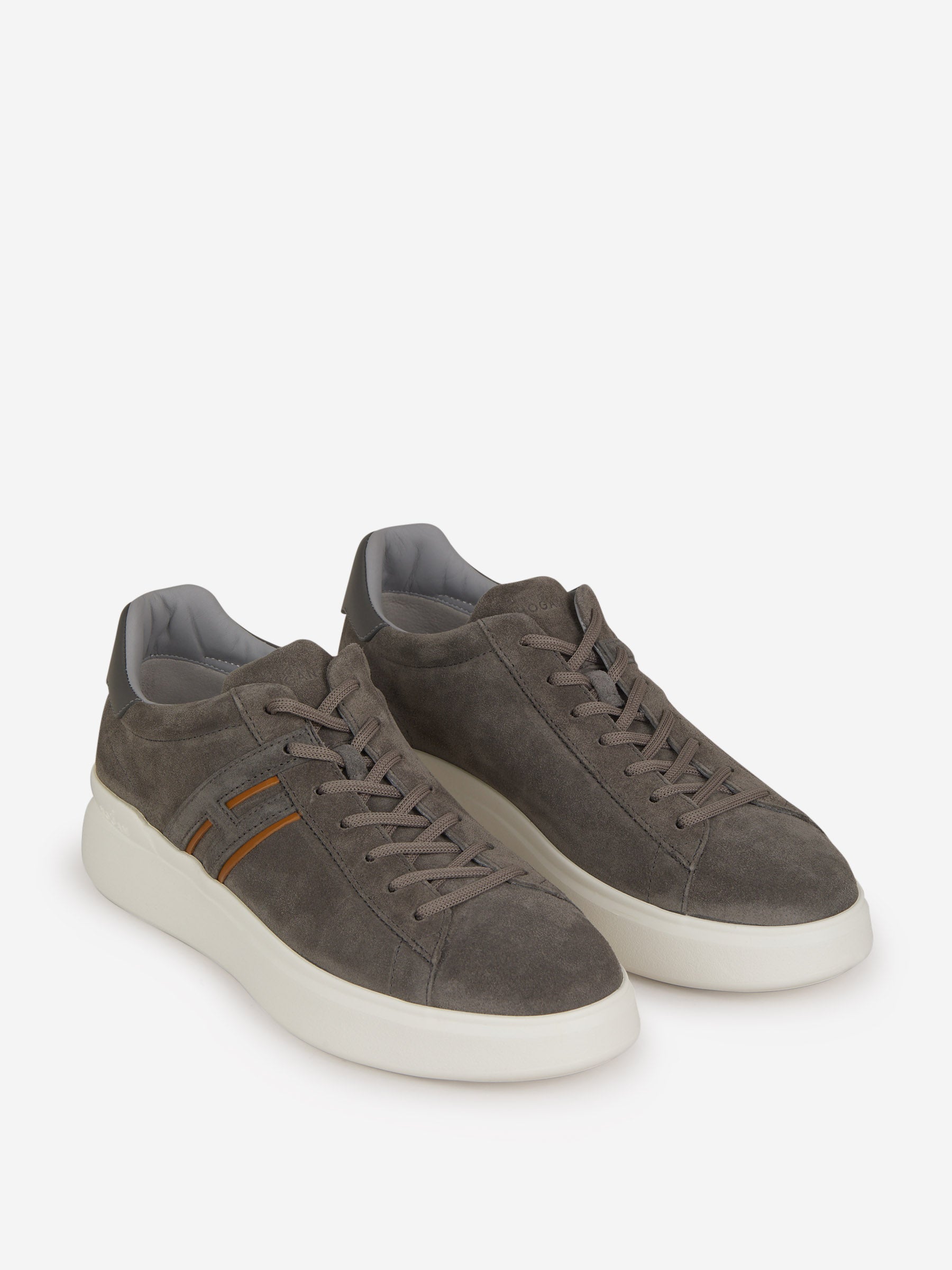 Outlet online Hogan Hombre Sneakers H580 Piel color Gris Piedra sku 616-002026 01 - Foto 2
