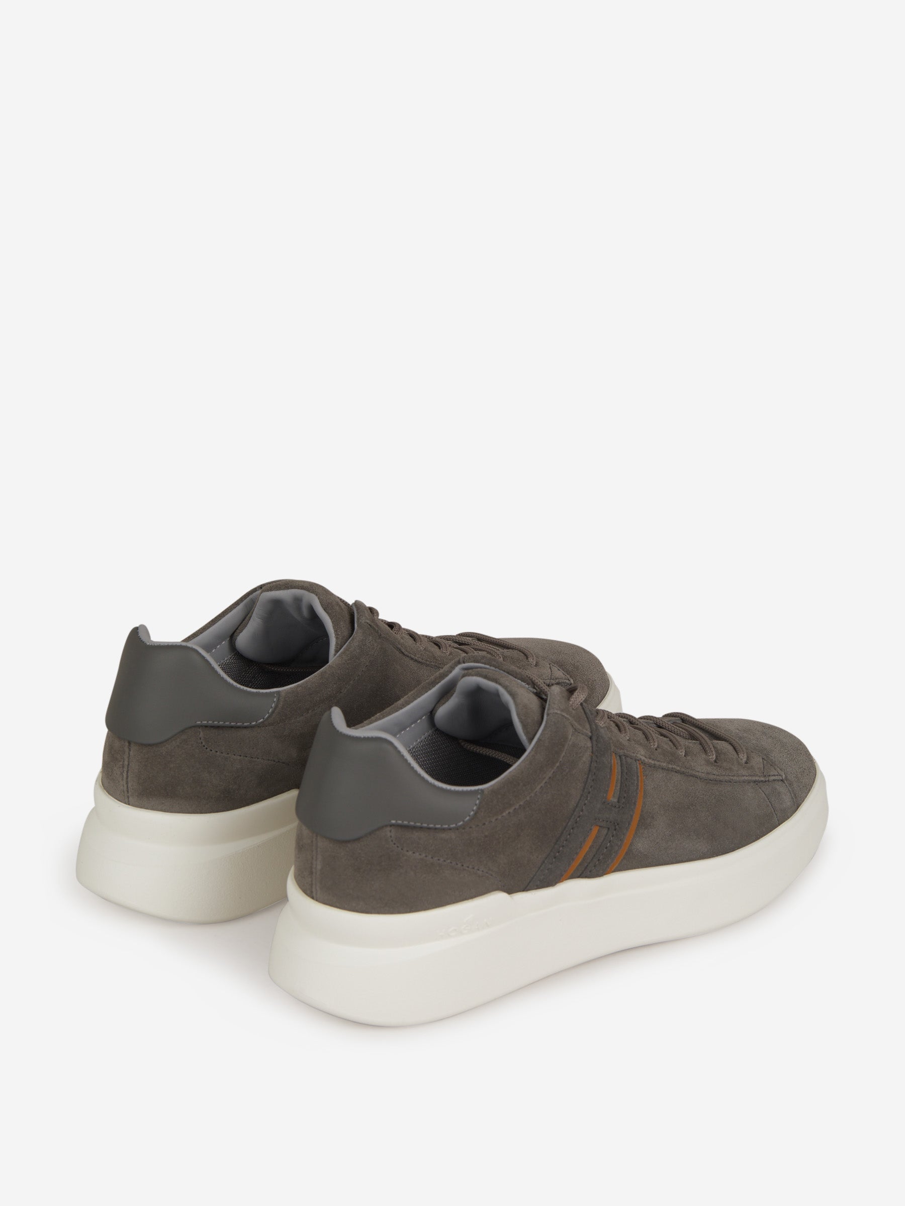 Outlet online Hogan Hombre Sneakers H580 Piel color Gris Piedra sku 616-002026 01 - Foto 3