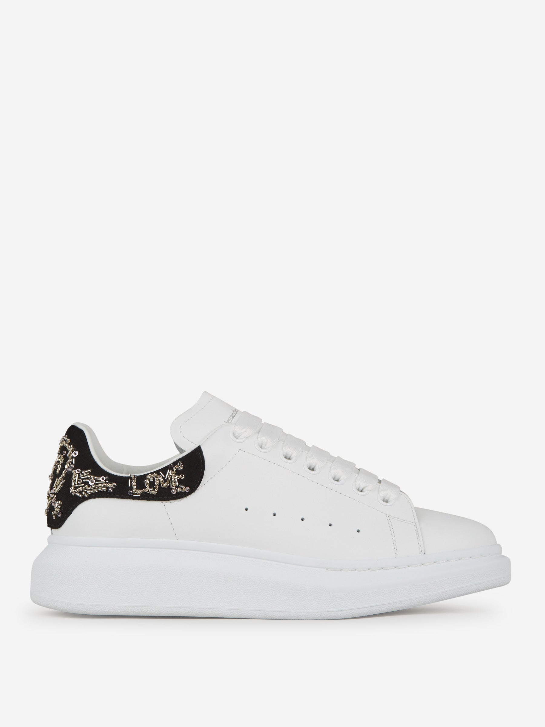 Outlet online Alexander McQueen Hombre Sneakers Oversize Bordadas color Blanco sku 616-002039 01 - Foto 1