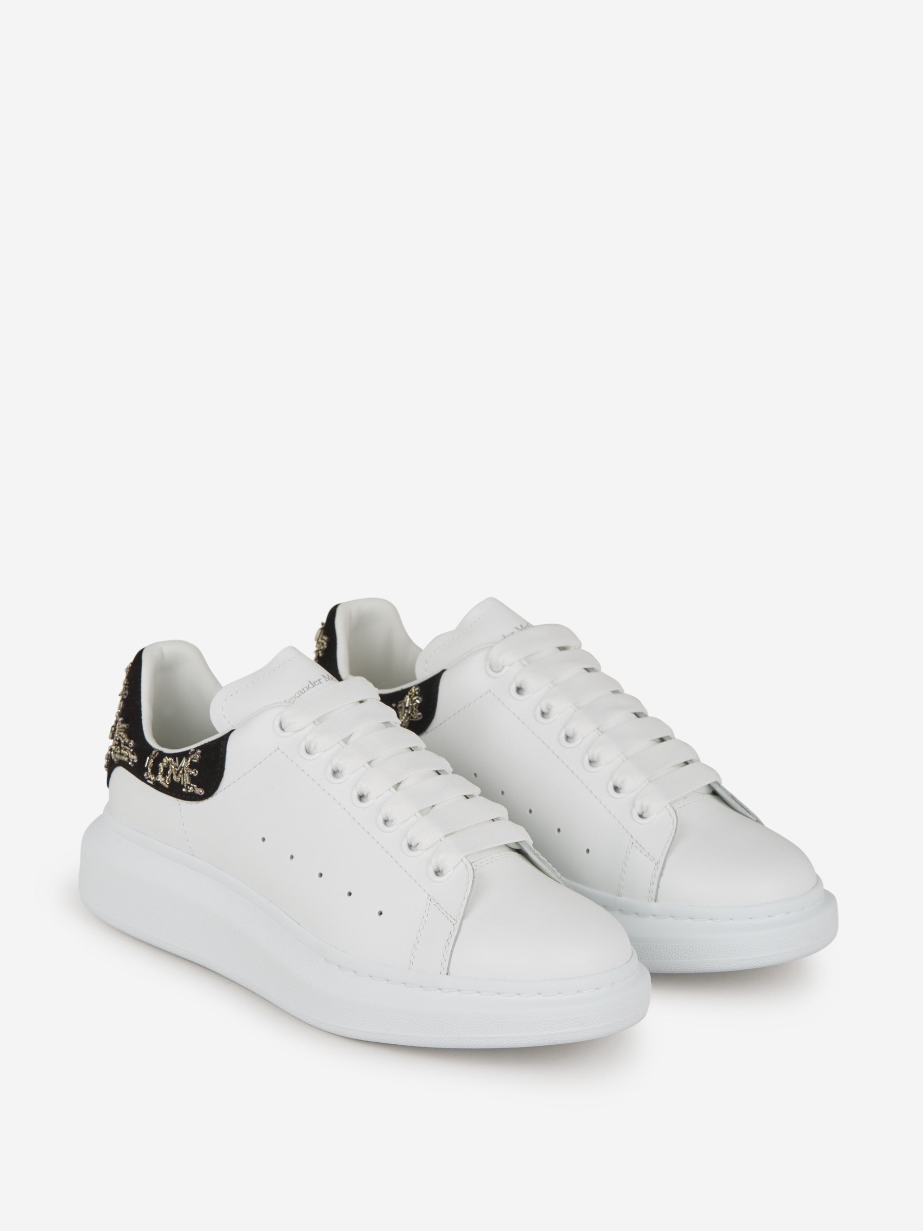 Outlet online Alexander McQueen Hombre Sneakers Oversize Bordadas color Blanco sku 616-002039 01 - Foto 2