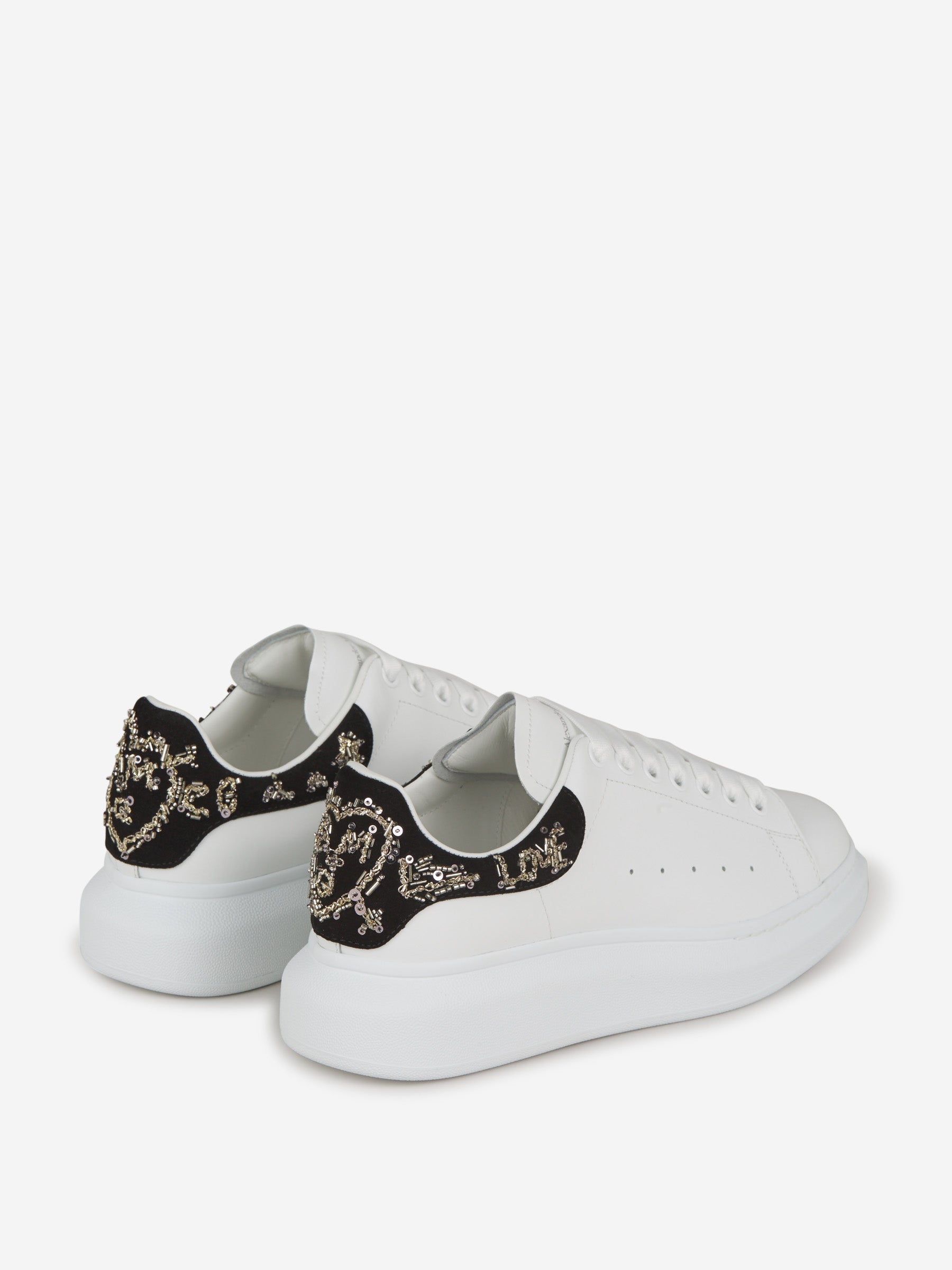 Outlet online Alexander McQueen Hombre Sneakers Oversize Bordadas color Blanco sku 616-002039 01 - Foto 3