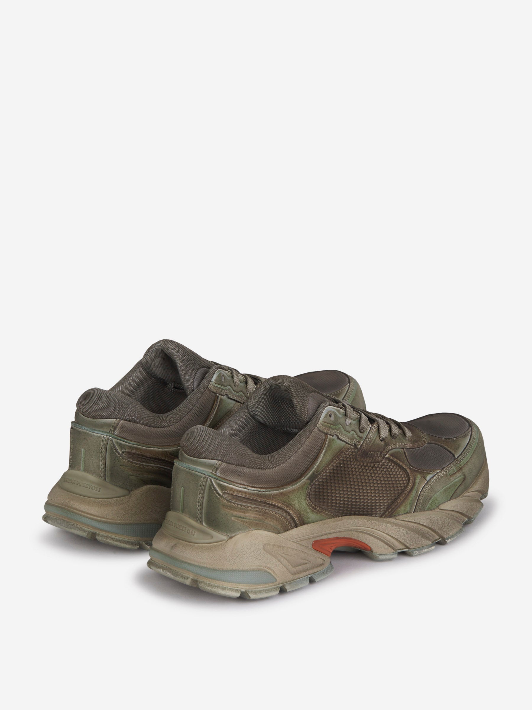 Heron Preston Sneakers Block Stepper color Verde Militar sku 616-002048 01 - Foto 3