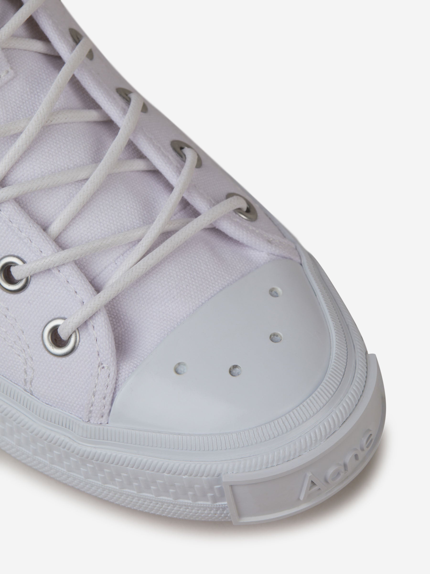 Acne Studios Sneakers Lona Logo color Blanco sku 616-002050 01 - Foto 3