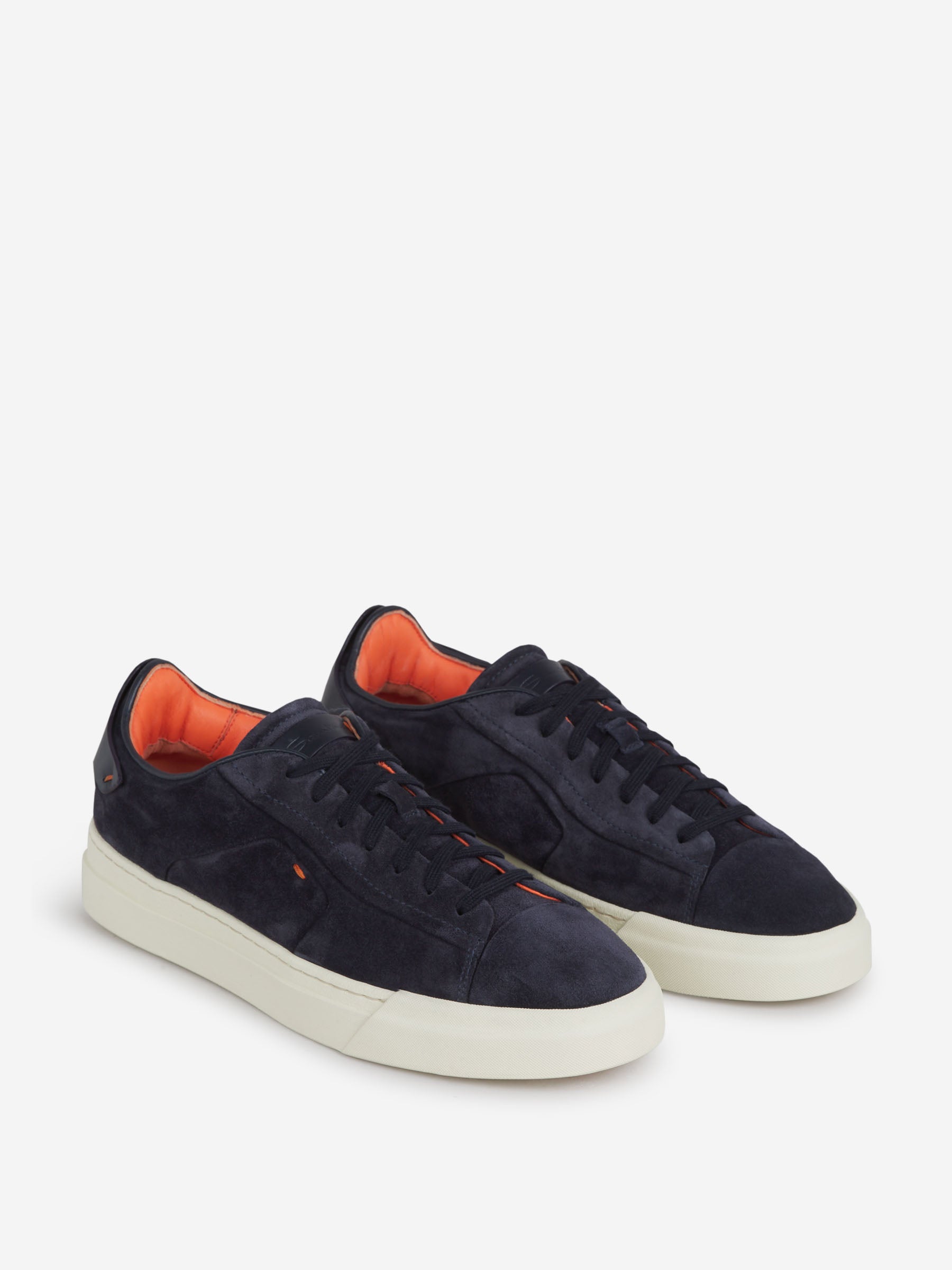 Outlet online Santoni Hombre Sneakers Ante Logo color Azul Marino sku 616-002091 01 - Foto 2
