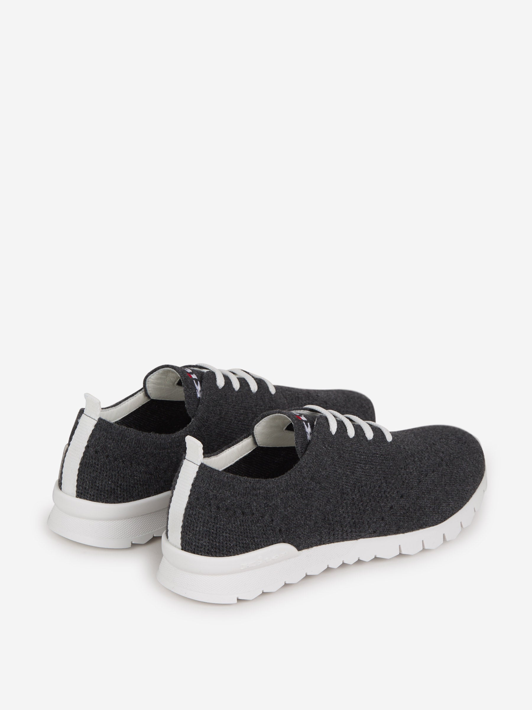 Outlet online Kiton Hombre Sneakers Fit Punto Cashmere color Gris Piedra sku 616-002106 01 - Foto 3