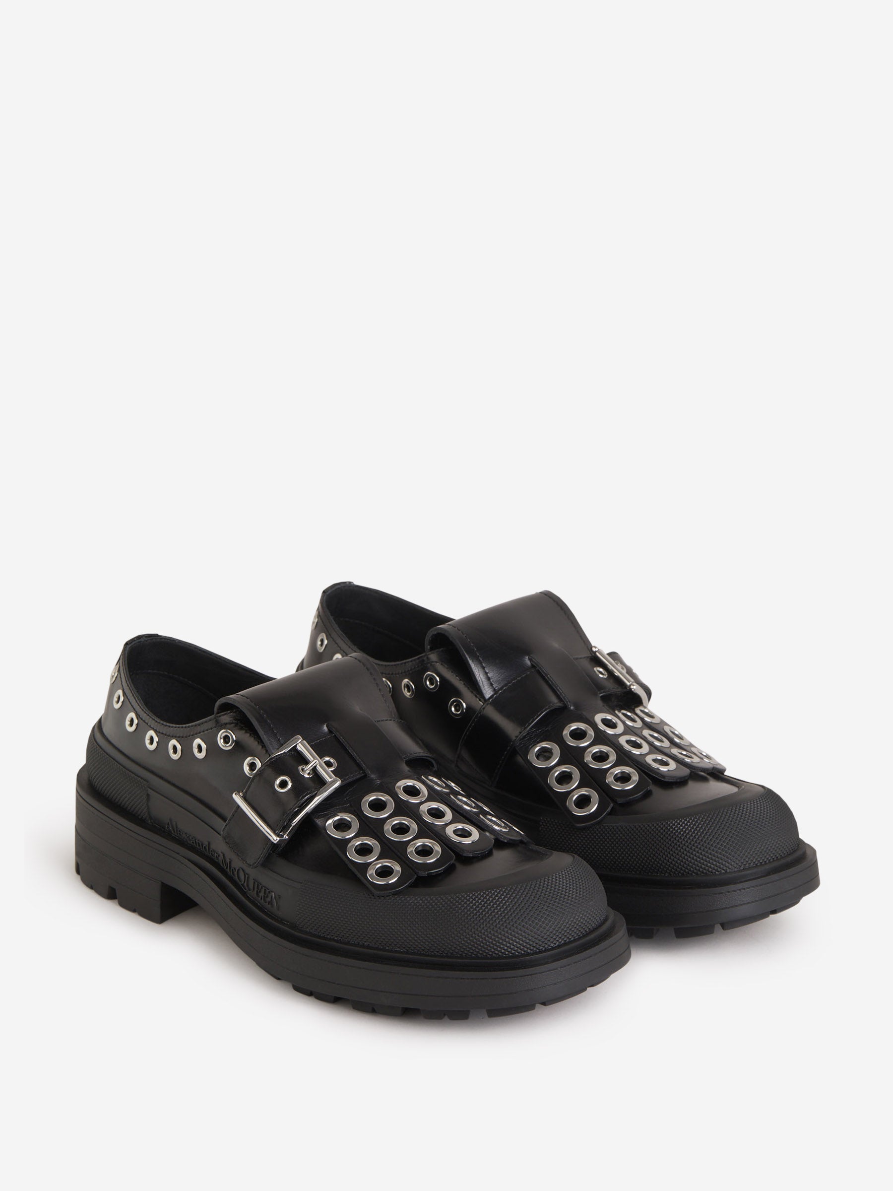 Alexander McQueen Mocasines Tachuelas Piel color Negro sku 616-002177 01 - Foto 2
