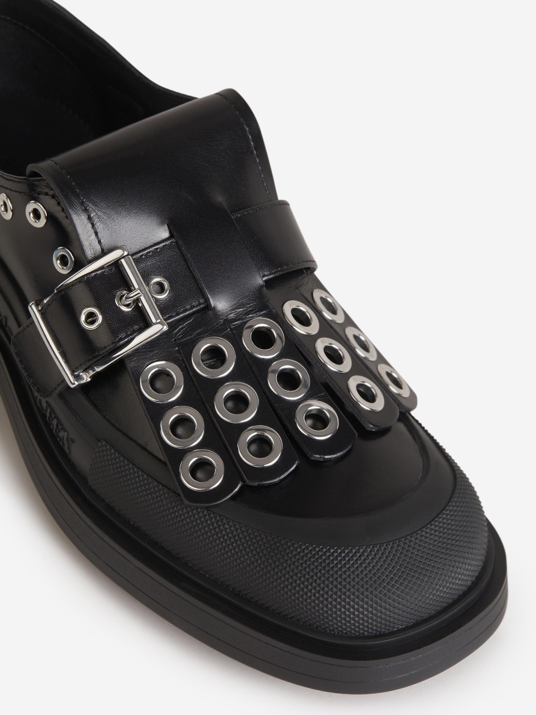 Alexander McQueen Mocasines Tachuelas Piel color Negro sku 616-002177 01 - Foto 4