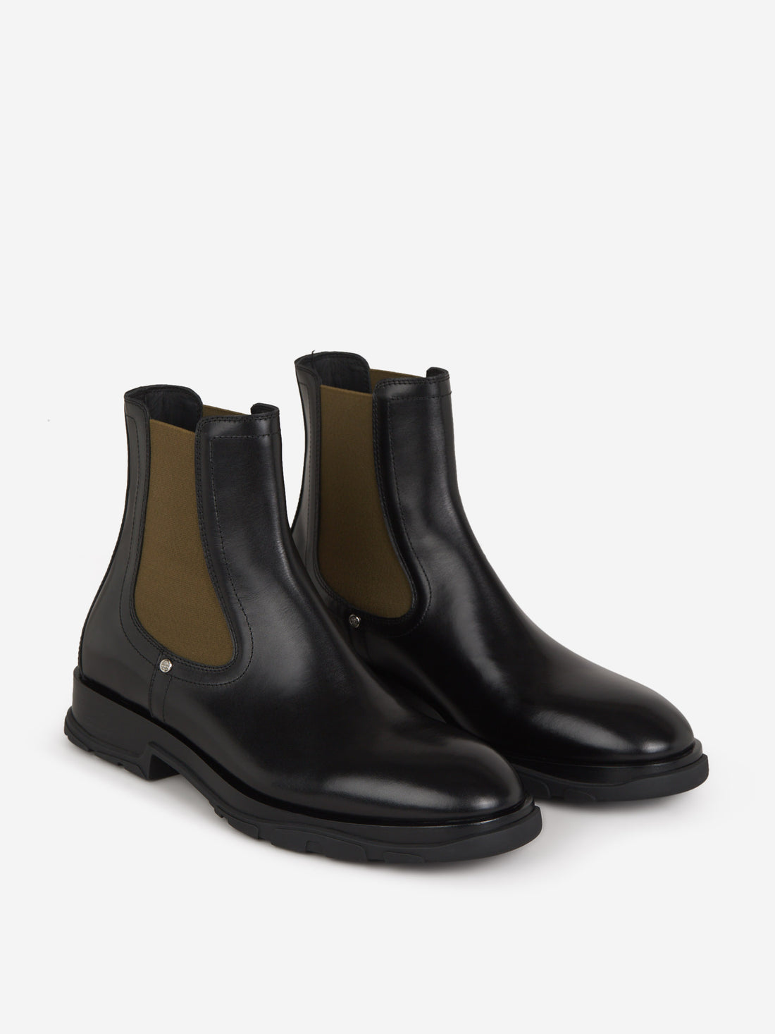 Alexander McQueen Botas Chelsea Piel color Negro sku 616-002179 01 - Foto 2