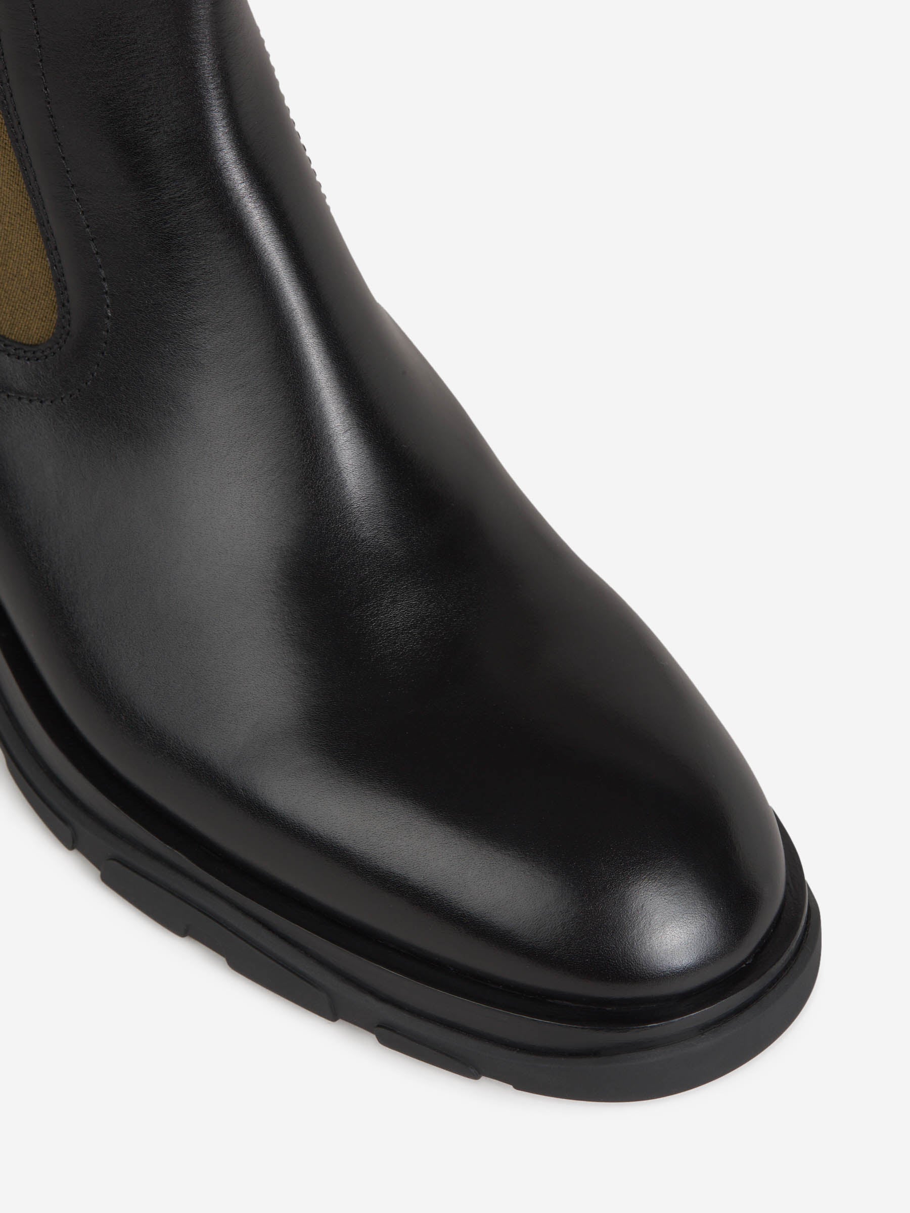 Alexander McQueen Botas Chelsea Piel color Negro sku 616-002179 01 - Foto 4