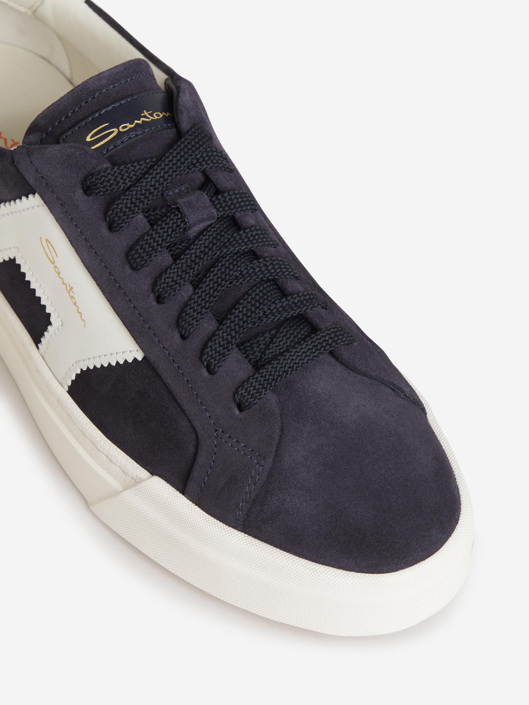 Santoni Sneakers Paneles Piel color Azul Noche sku 616-002192 01 - Foto 5