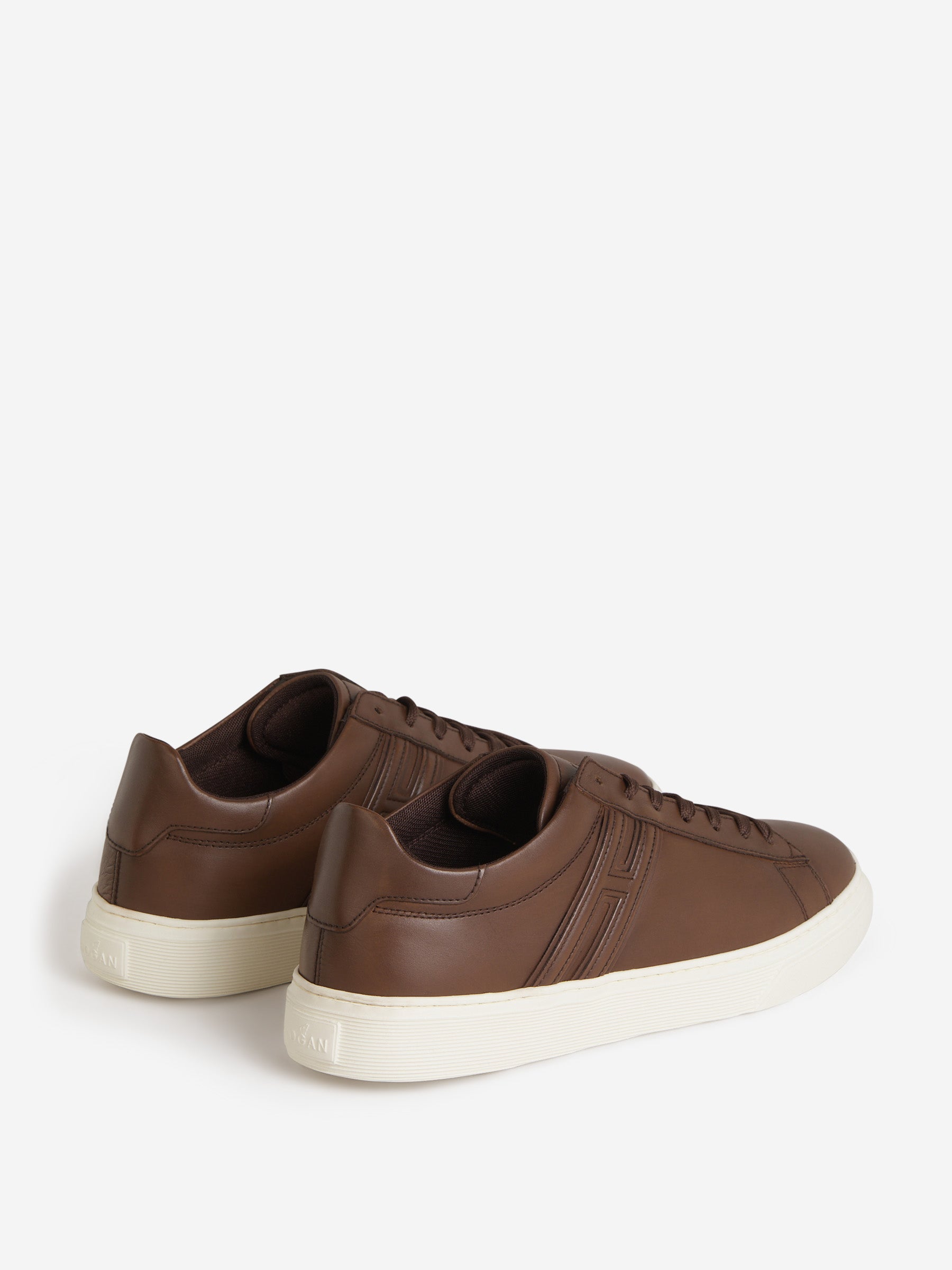 Outlet online Hogan Hombre Sneakers H365 Piel color Marrón sku 616-002251 01 - Foto 3