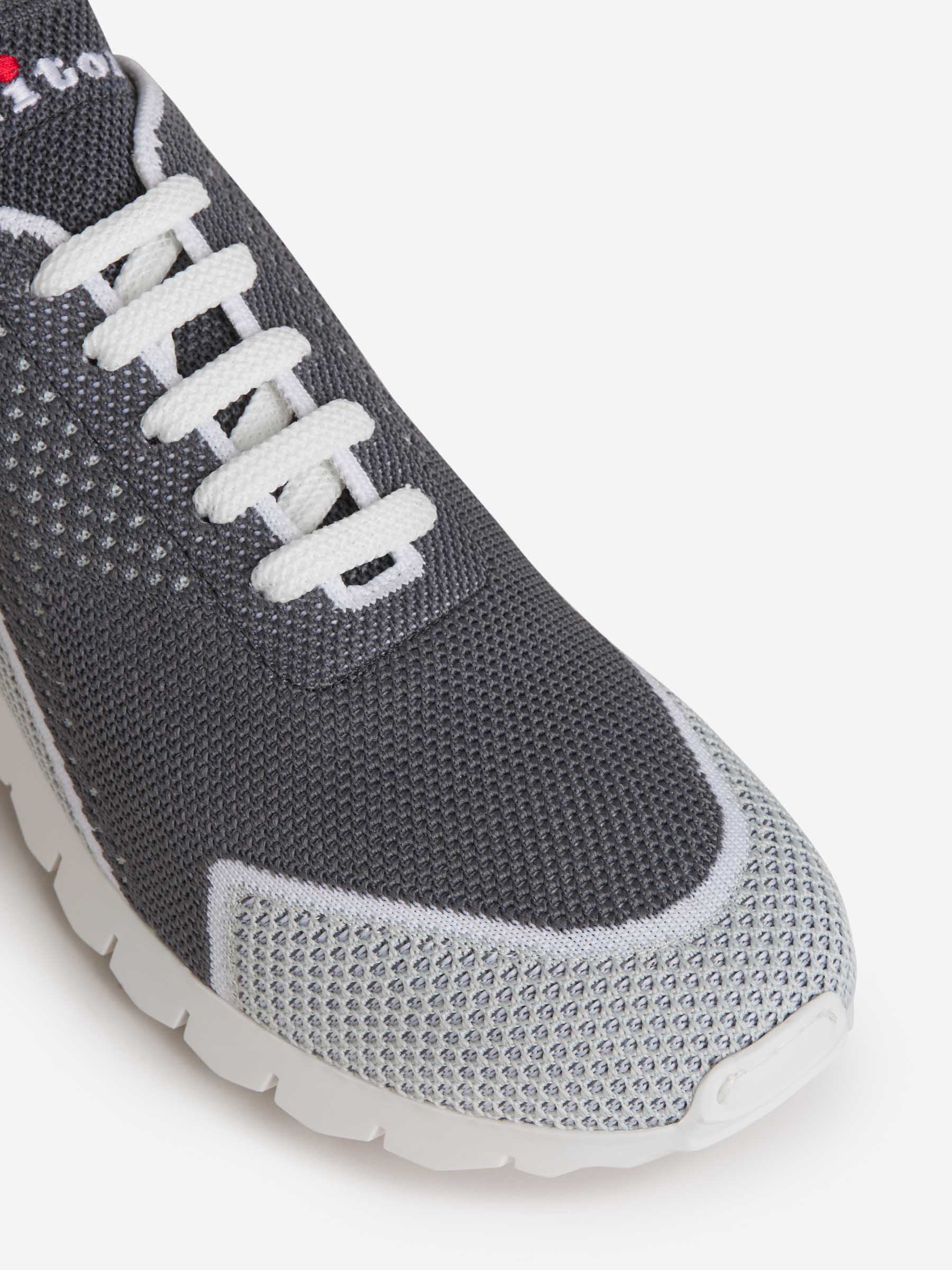 Outlet online Kiton Hombre Sneakers Punto color Gris Carbón sku 616-002286 01 - Foto 4